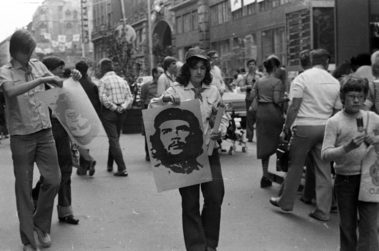 Hungary, Budapest V., Váci utca a Szabad sajtó út felé nézve, a VIT-utca rendezvénysorozat egyik helyszíne., 1978, Péterffy István, Budapest, Fortepan #174590