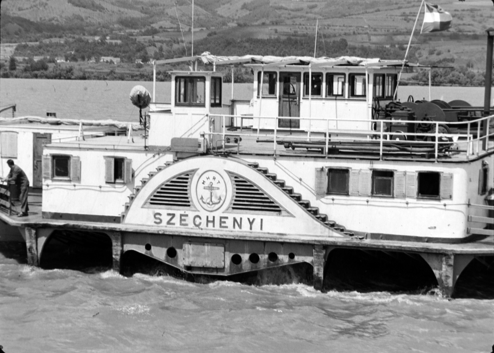 1958, Szabó Gábor, hajó, Fortepan #174770