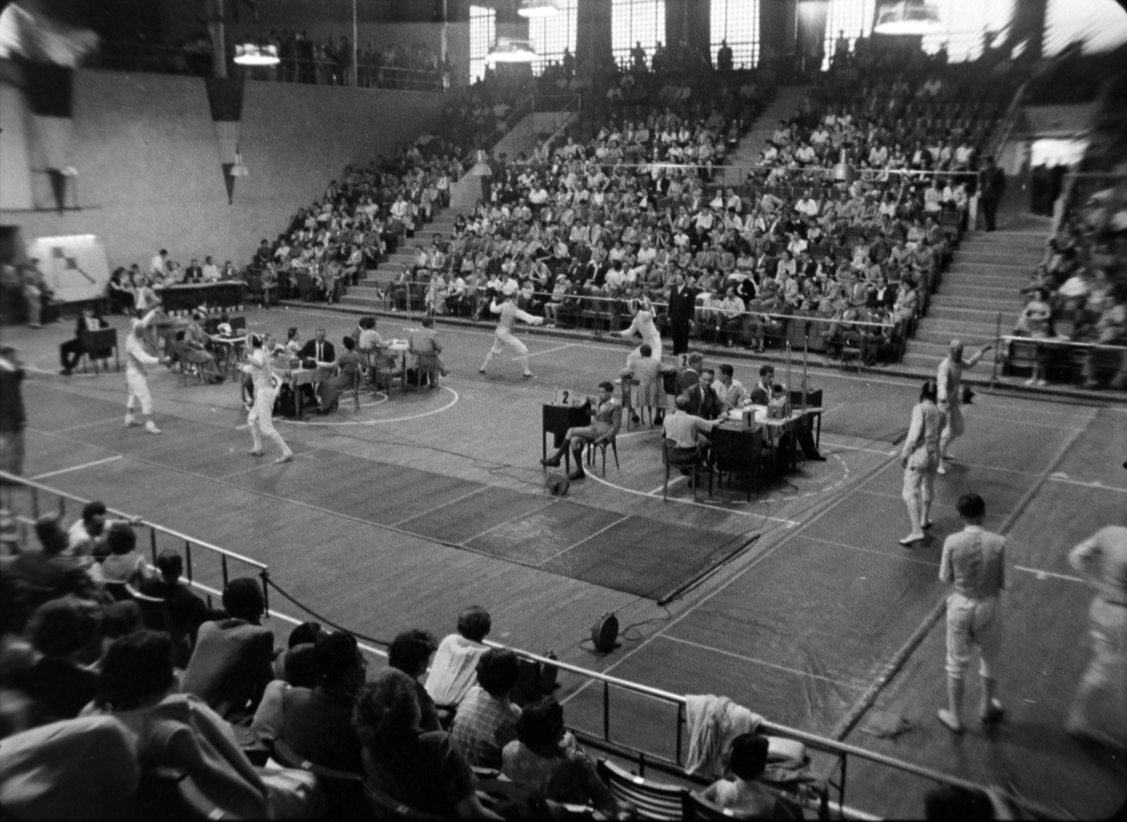 1958, Szabó Gábor, vívás, Fortepan #174849