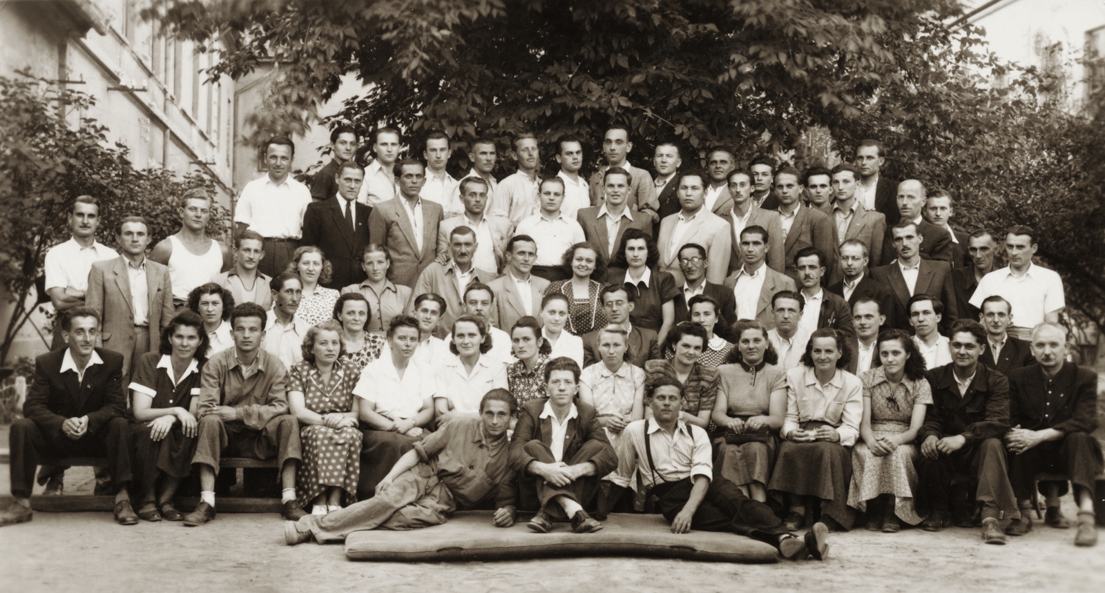 1946, Horváth Dániel, tableau, men, women, Fortepan #174937