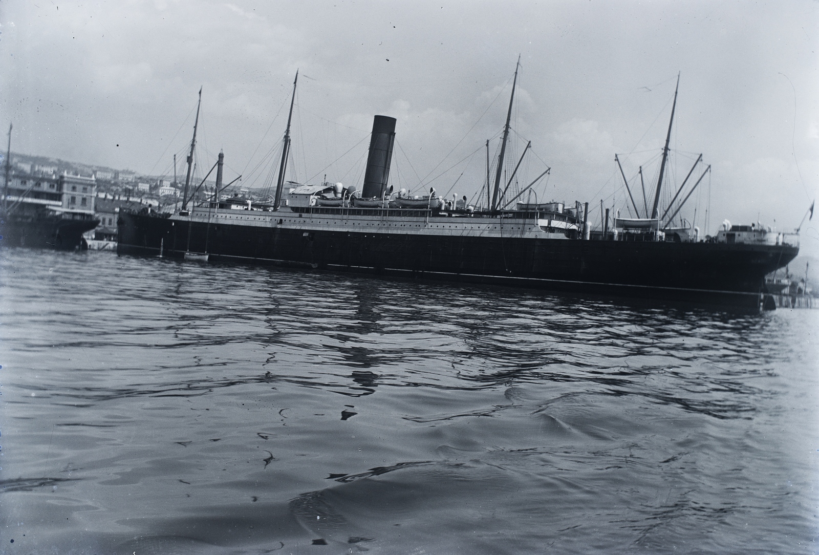 Croatia,Adriatic Sea, Rijeka, kikötő., 1911, Berecz, cruise ship, Fortepan #175014