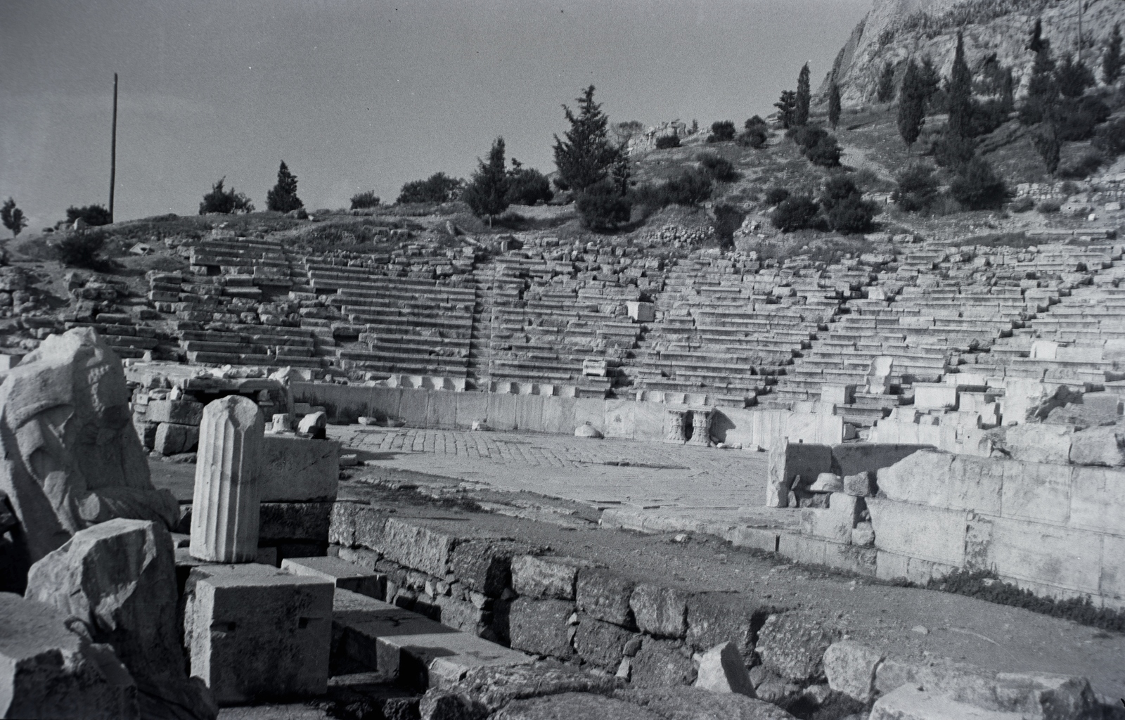 Greece, Athens, Dionüszosz Színház az Akropolisz déli lejtőjén., 1923, Fortepan/Album025, ruins, Fortepan #175092