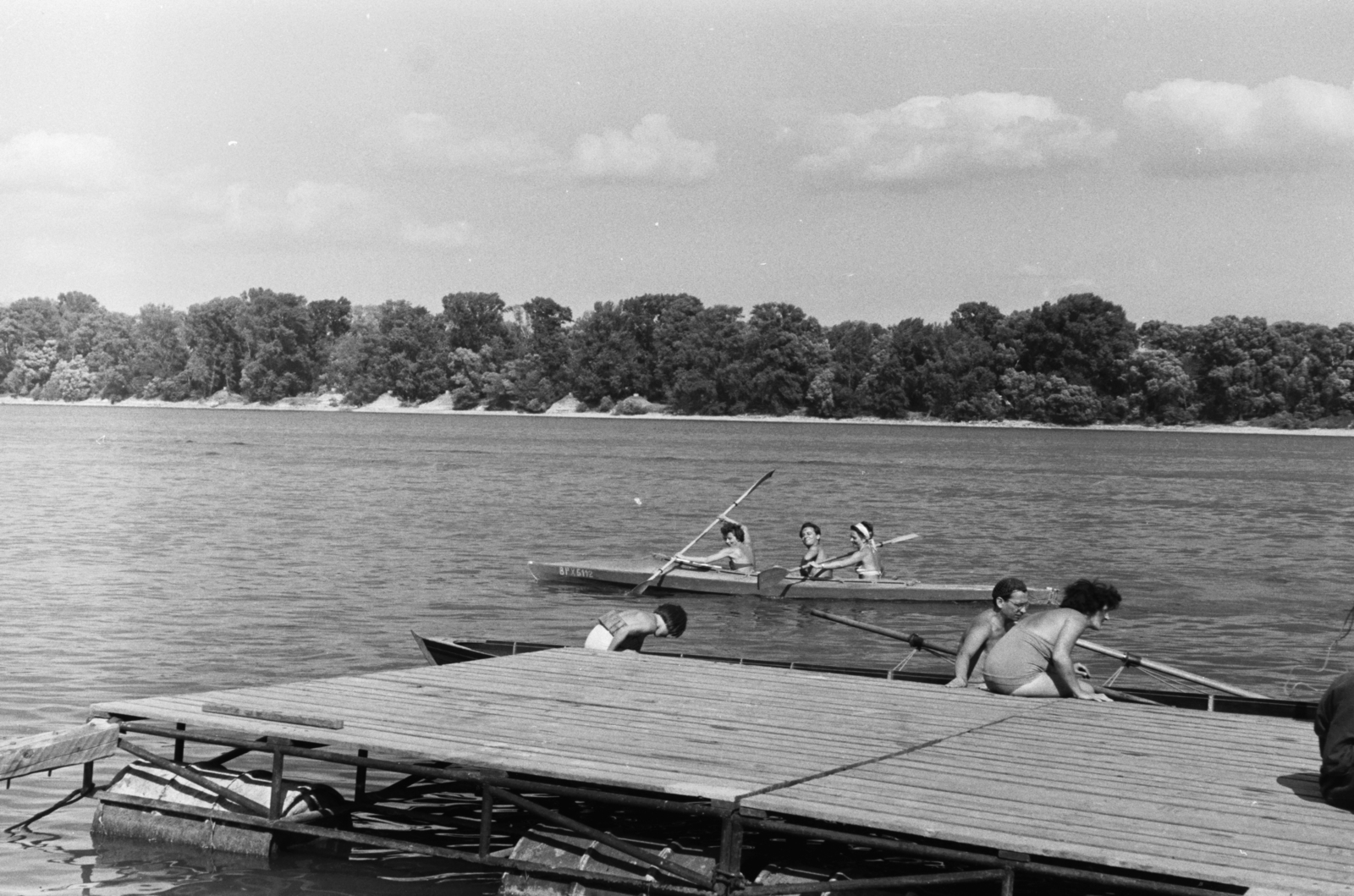 Hungary, Budapest III., Római part., 1964, Chuckyeager tumblr, Budapest, Fortepan #175453