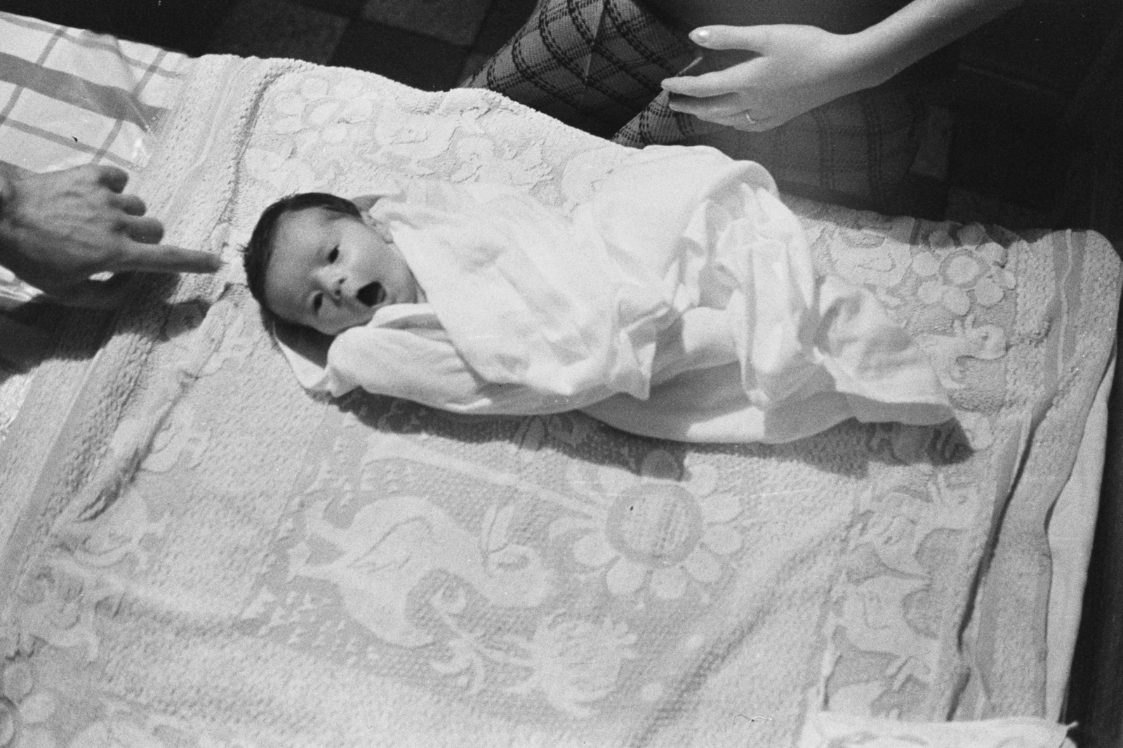 1966, Chuckyeager tumblr, newborn, Fortepan #175972