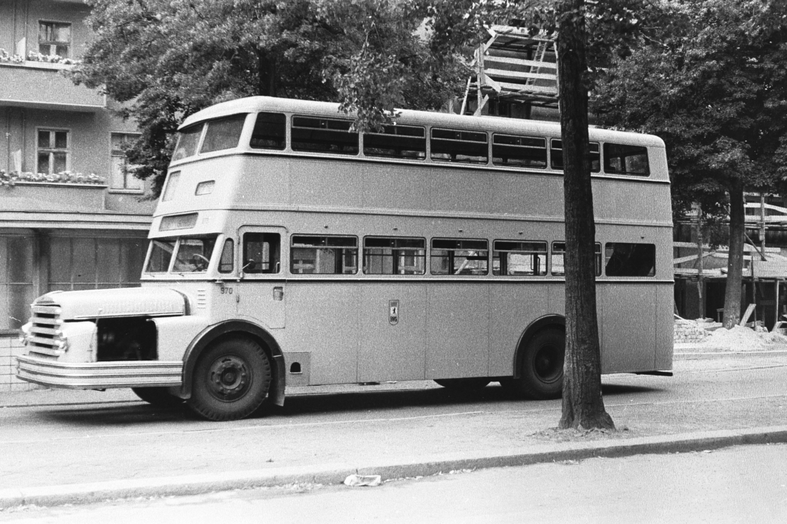 Germany, Berlin, Kelet-Berlin, Do 54 típusú emeletes városi autóbusz., 1962, Chuckyeager tumblr, GDR, double-decker, Bautzen DO 54, Fortepan #176103