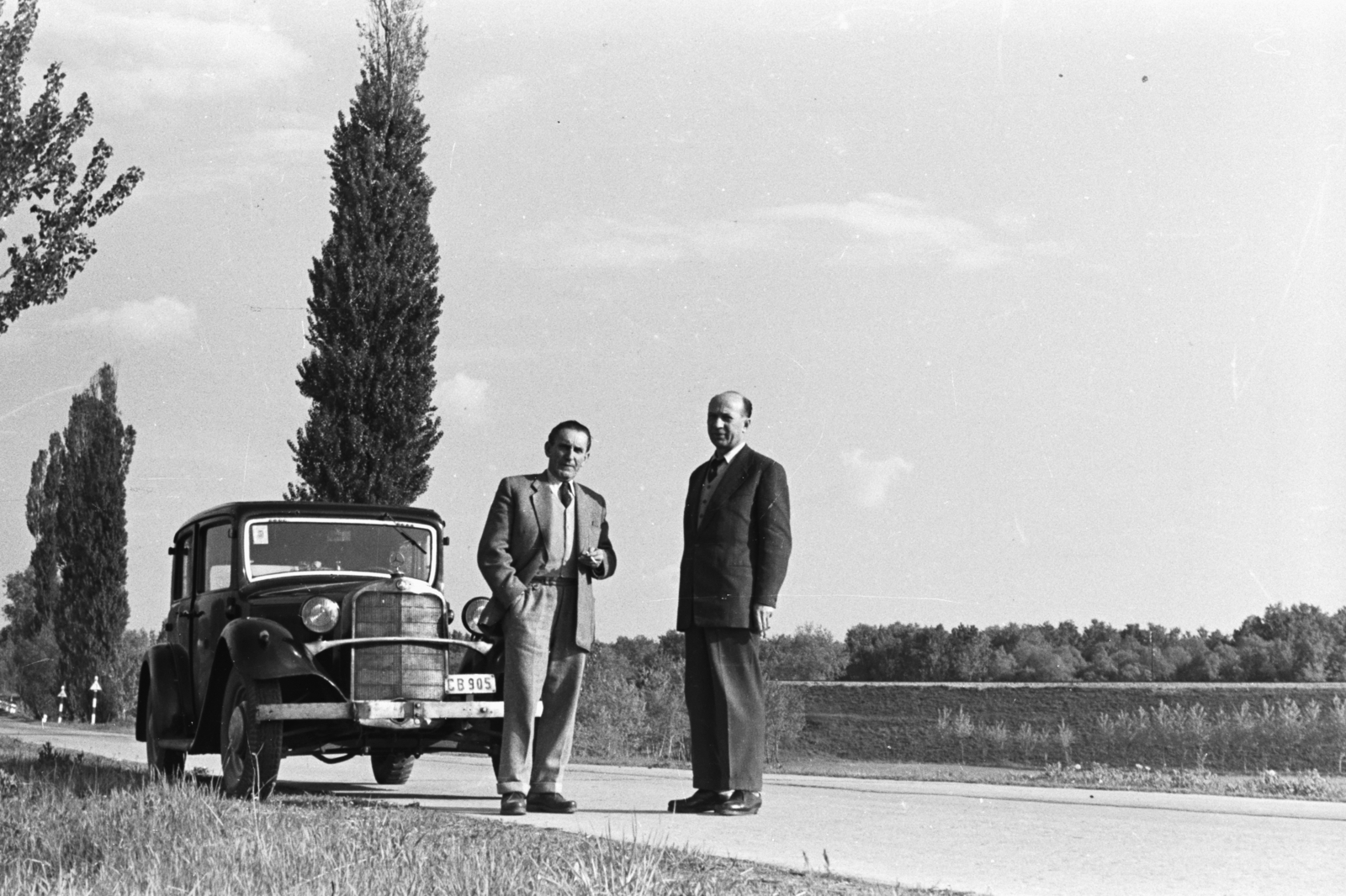 1957, Chuckyeager tumblr, Mercedes-brand, Fortepan #176190