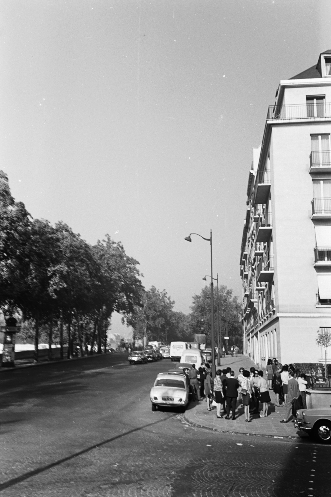 France, Paris, Quai des Célestins, jobbra a Rue du Fauconnier torkolata., 1967, Chuckyeager tumblr, Fortepan #176233