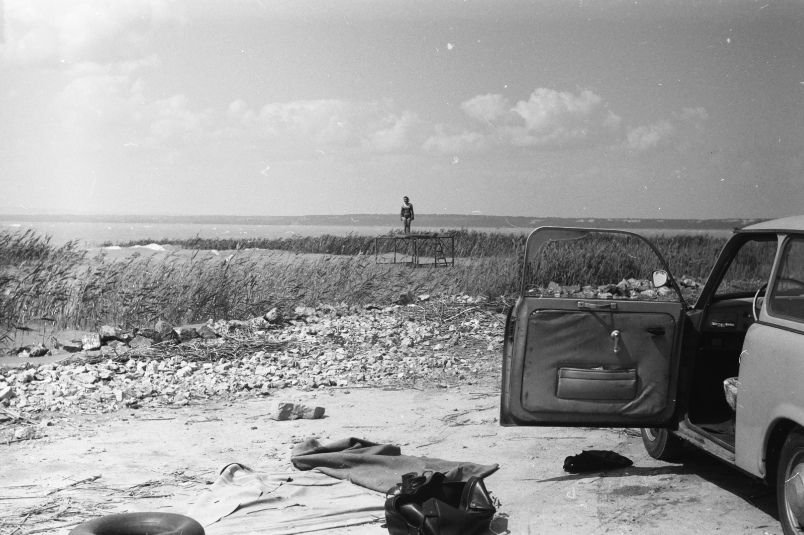 Hungary,Lake Balaton, Siófok, Balatonszabadi-Sóstó., 1978, Chuckyeager tumblr, Fortepan #176447