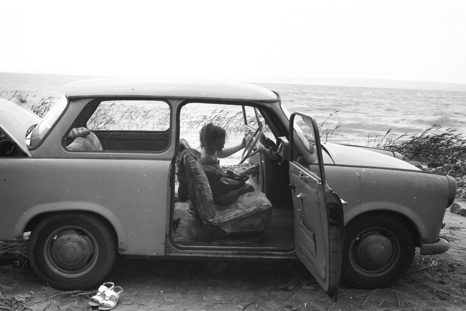 Hungary,Lake Balaton, Siófok, Balatonszabadi-Sóstó., 1978, Chuckyeager tumblr, Fortepan #176449