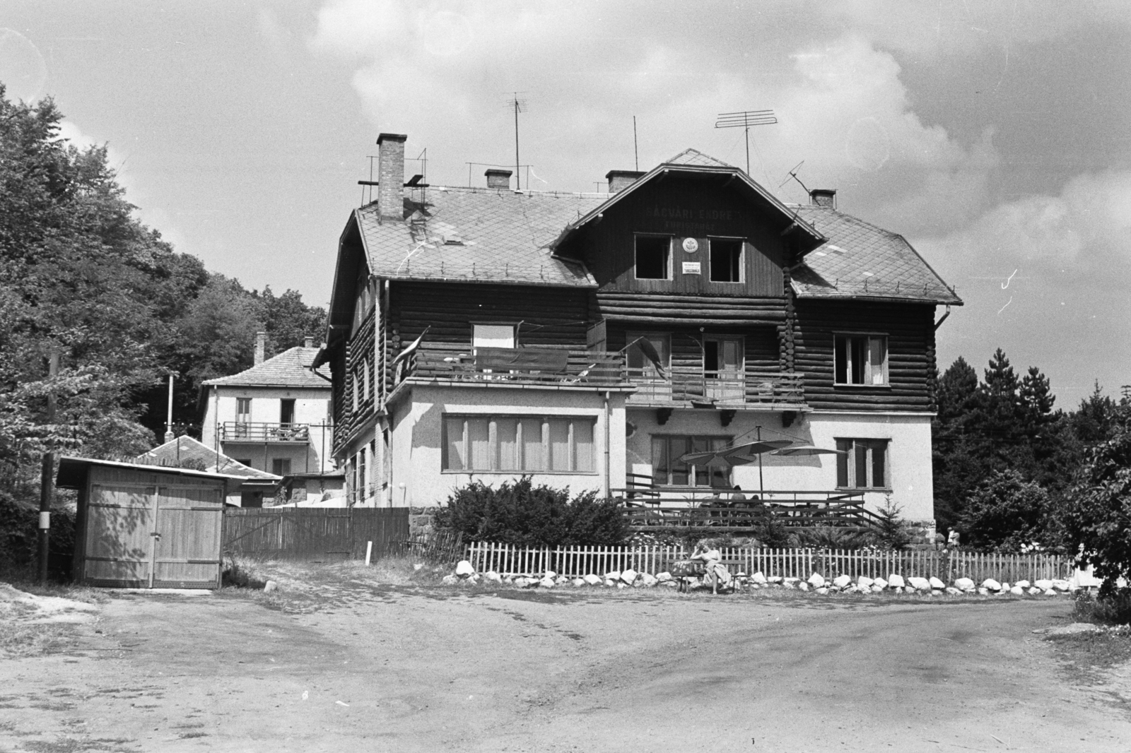 Magyarország, Szentendre, Lajosforrás turistaközpont, Ságvári Endre turistaház., 1961, Chuckyeager tumblr, Fortepan #176525