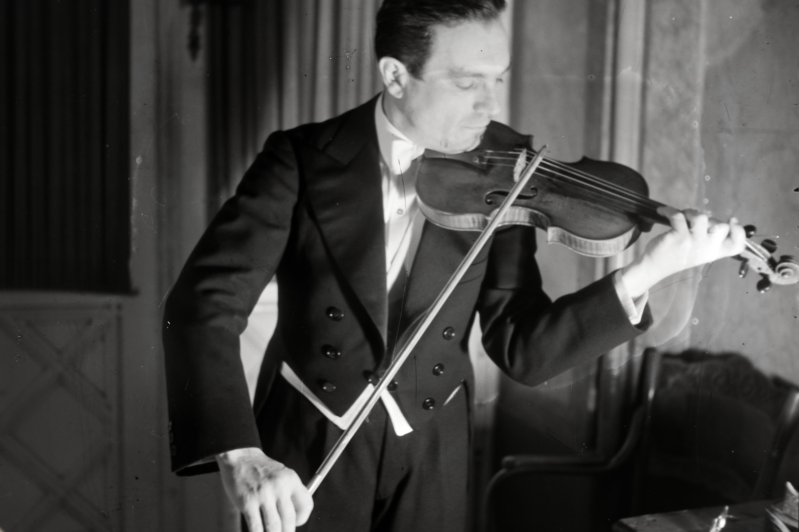 Hungary, Telmányi Emil hegedűművész., 1936, Bojár Sándor, violin, Fortepan #177200