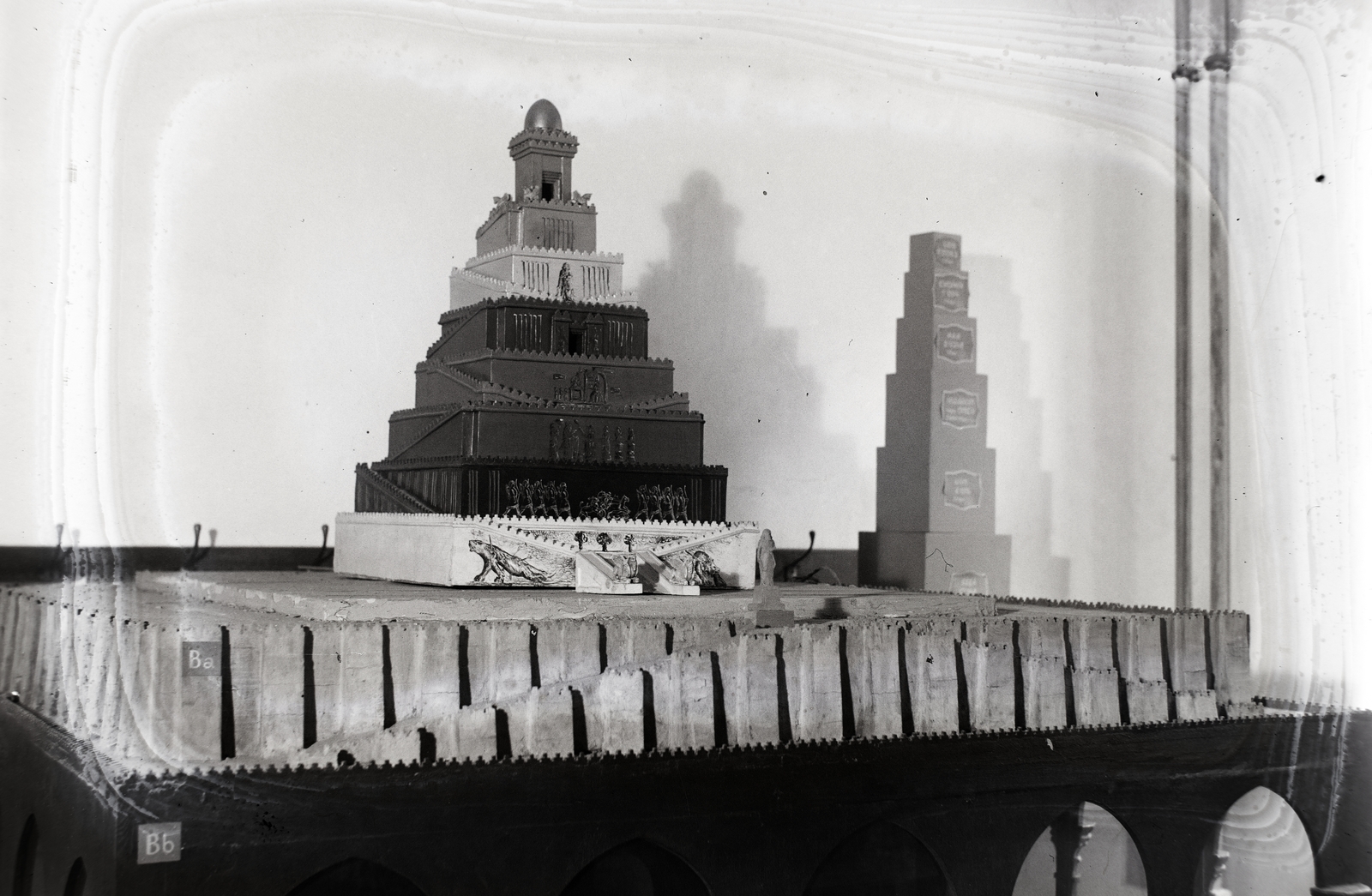 Hungary, Budapest VII., Izabella utca 12., bibliai múzeum a kereskedelmi iskolában. Bábel tornyának modellje., 1936, Bojár Sándor, model, Budapest, Fortepan #177230