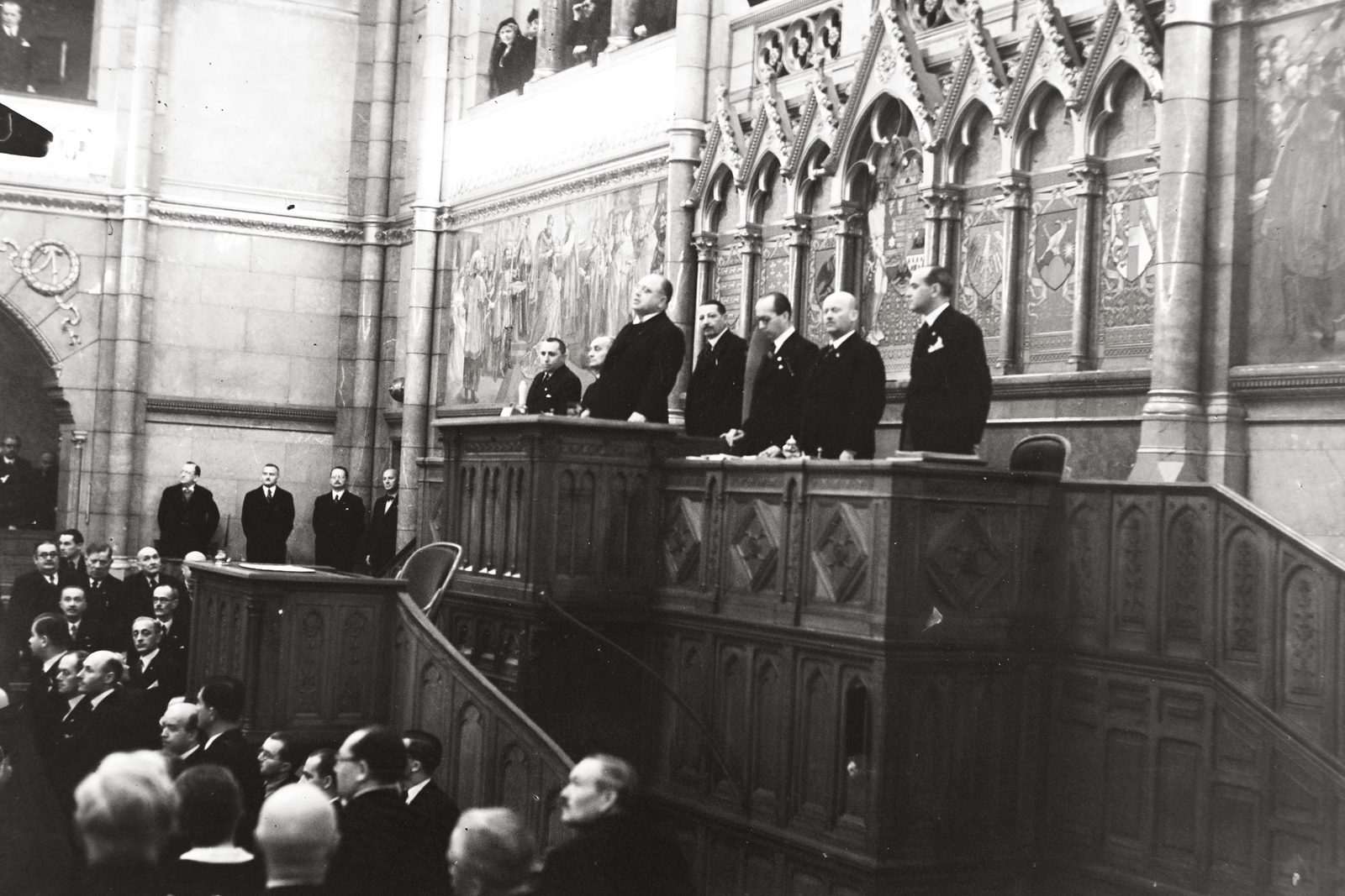 Hungary, Budapest V., Parlament, az Országgyűlés Képviselőházának ülése., 1938, Bojár Sándor, parliament, Budapest, Fortepan #177325