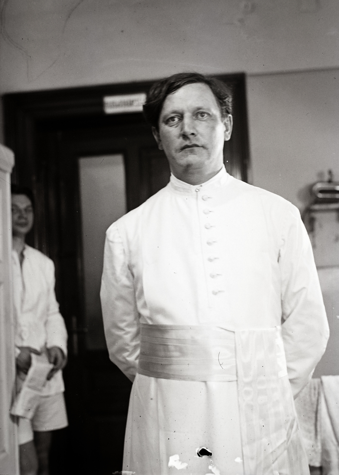 Hungary, Mécs László premontrei szerzetes, költő, lapszerkesztő., 1938, Bojár Sándor, priest, Fortepan #177335