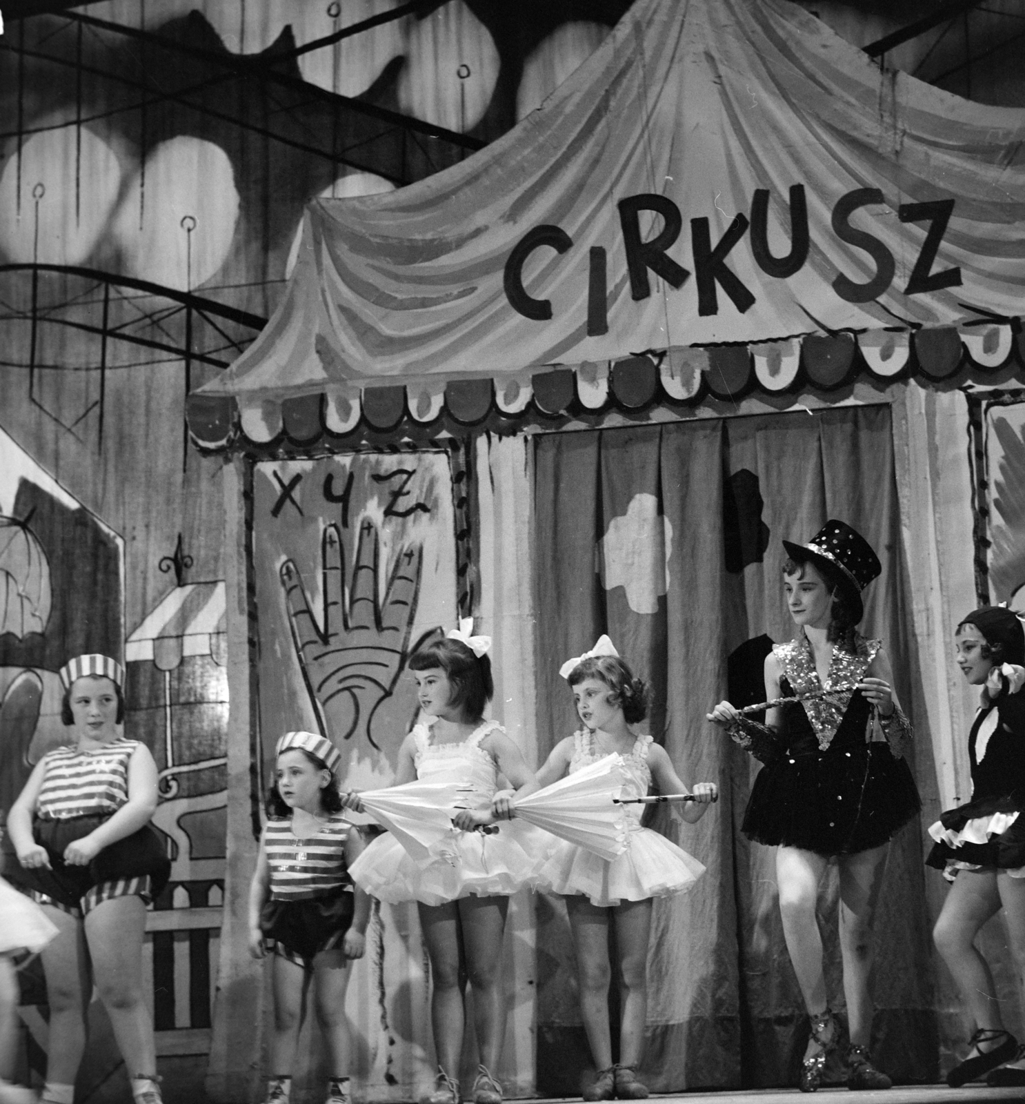 1965, Bojár Sándor, cirkusz, színház, jelmez, balerina, tütü, Fortepan #177439