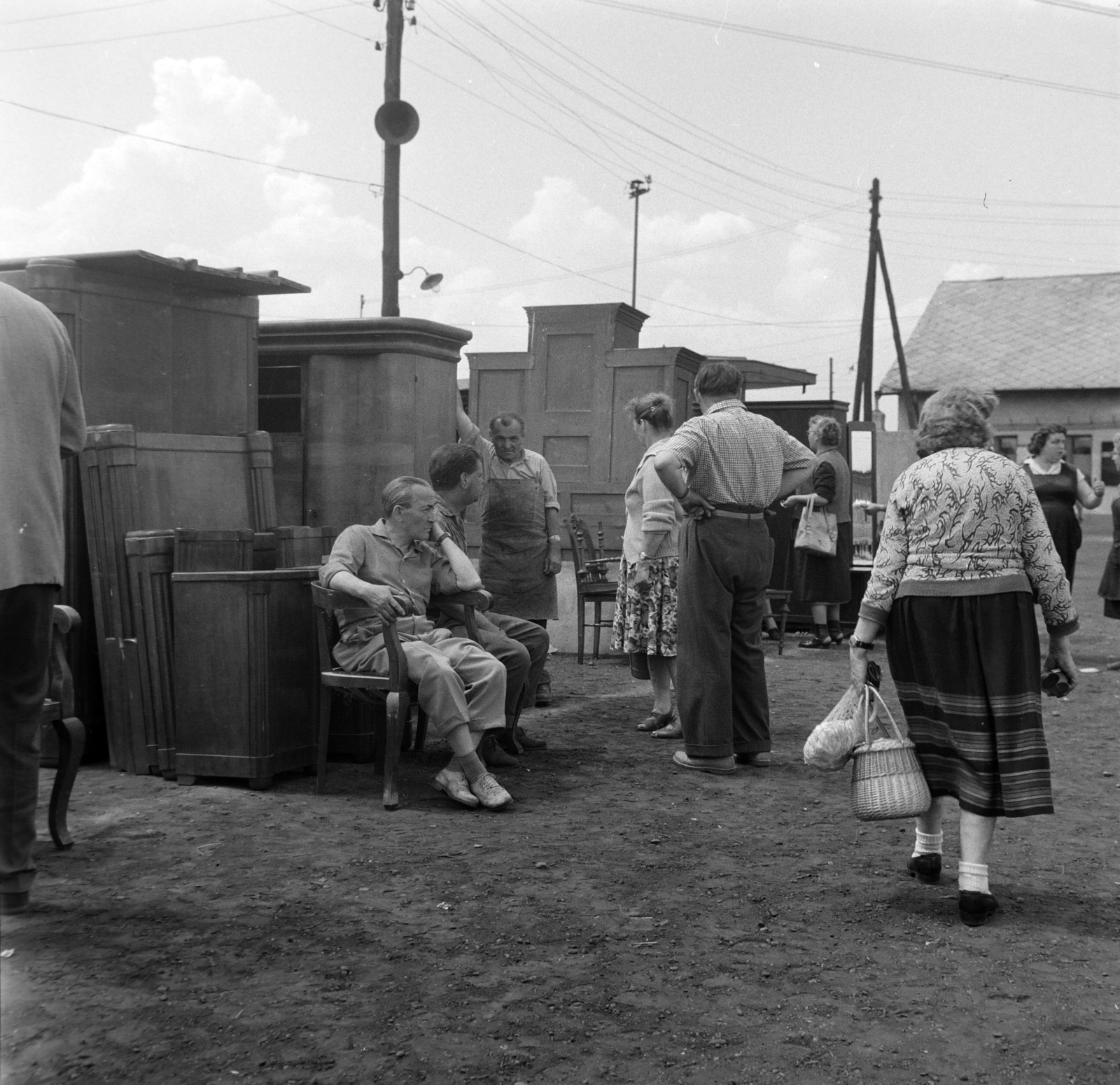 Hungary, Budapest IX., Ecseri úti használtcikk piac., 1962, Bojár Sándor, Budapest, Fortepan #177478