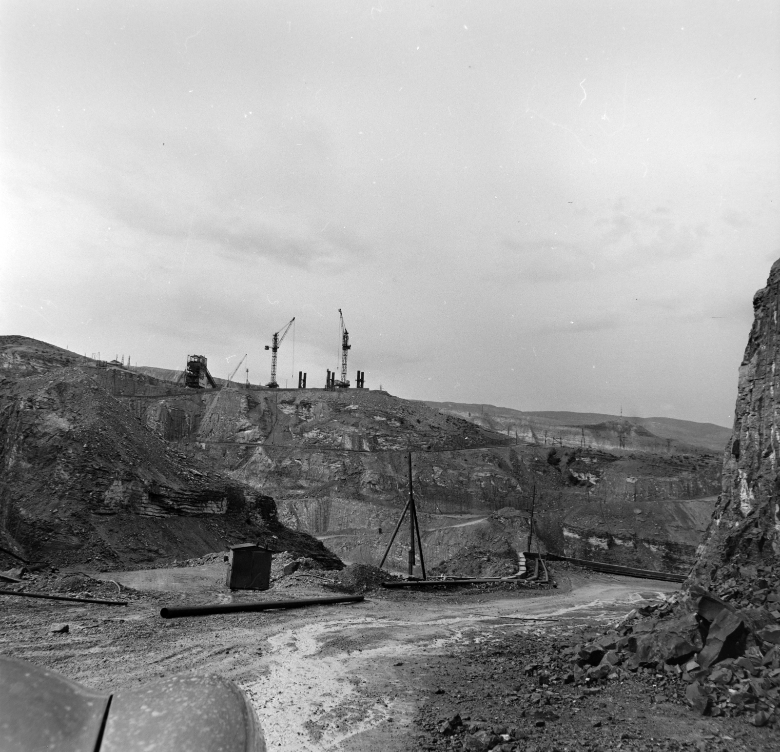 Russia, a Csirkej vízerőmű építése., 1967, Bojár Sándor, Soviet Union, Fortepan #177681