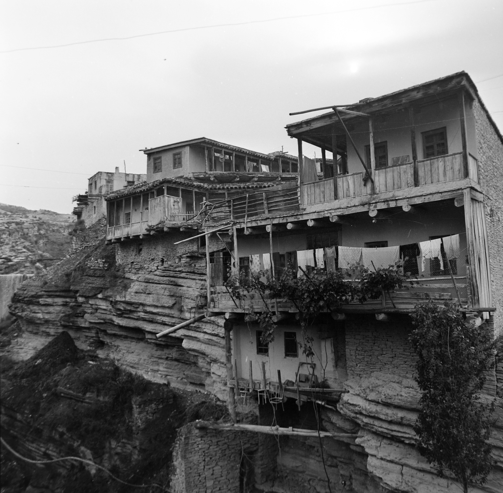 Oroszország,Dagesztán, Sztarij Csirkej, a települést elárasztották, ma a Csirkej víztároló mélyén fekszik., 1967, Bojár Sándor, Szovjetunió, Fortepan #177686