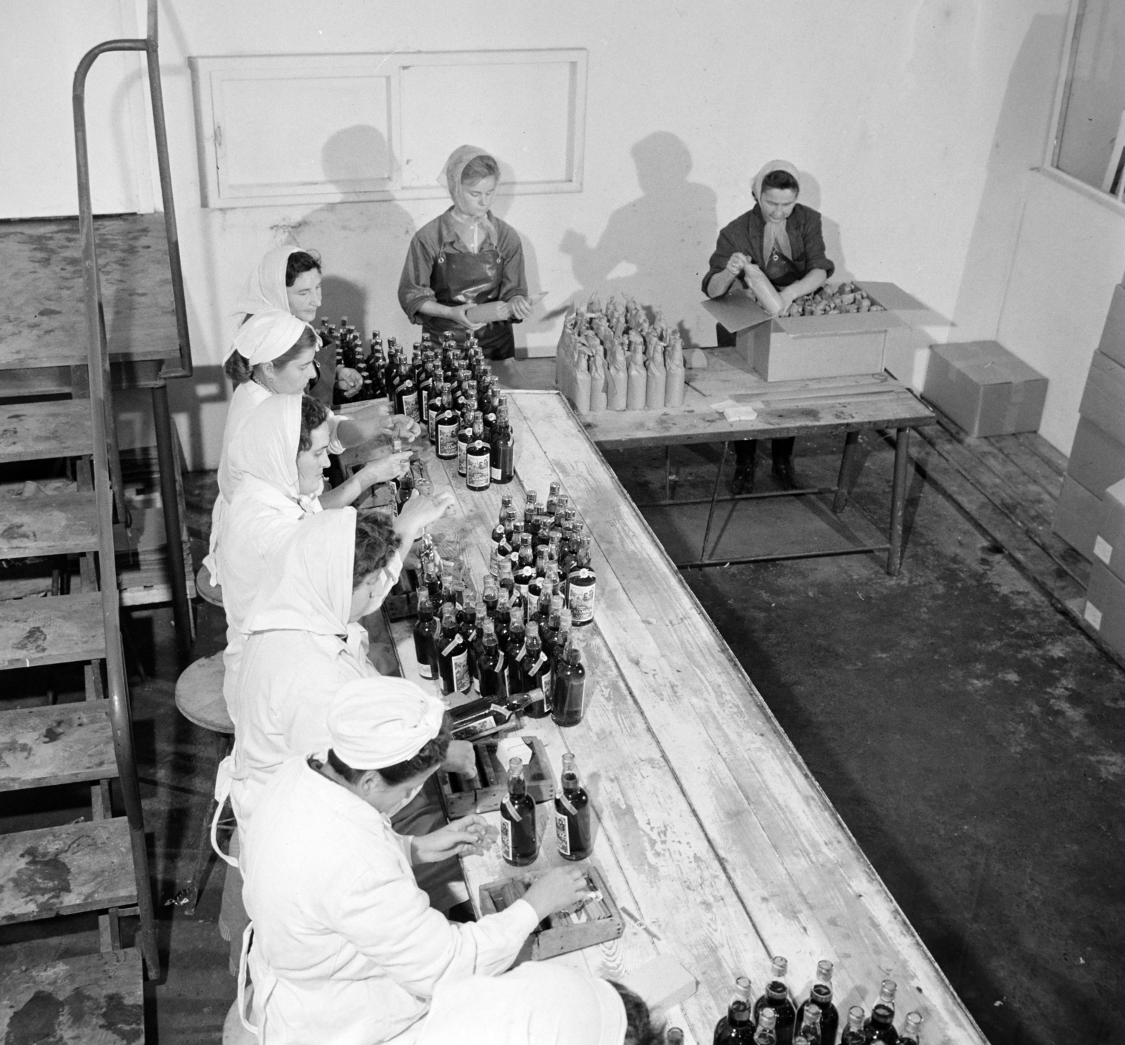 Hungary, Nagymaros, az Erdei Termék Vállalat szörpüzeme., 1964, Bojár Sándor, Fortepan #177946