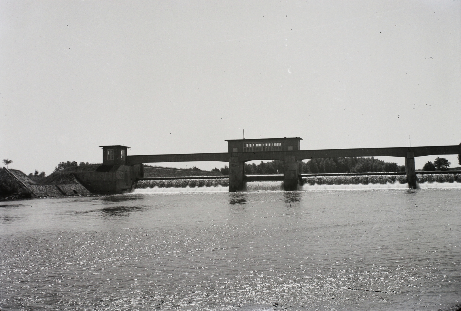 Hungary, Rába folyó, Nicki duzzasztógát., 1939, Kotnyek Antal, dam, Fortepan #17831