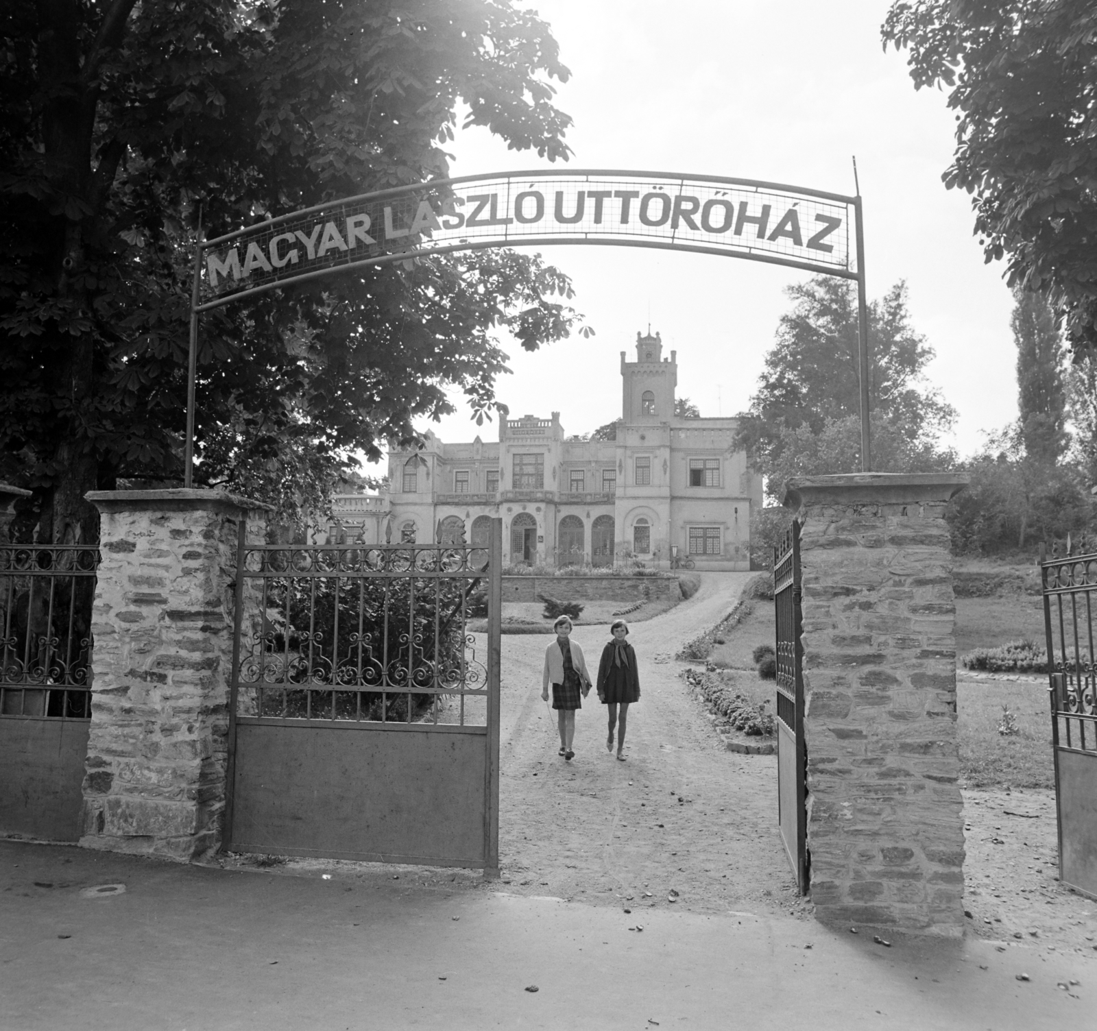 Hungary, Szombathely, Jókai Mór utca, a Bagolyvár (Czitkovits-Ambrózy-Sövegjártó-Sarlay kastély), ekkor Magyar László Úttörőház., 1965, Bojár Sándor, castle, Fortepan #178401