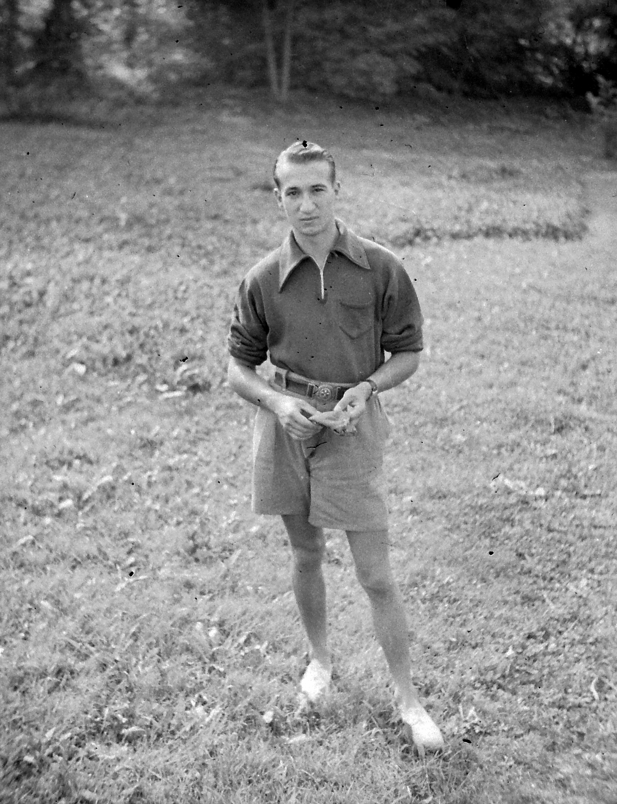 Hungary, Kotnyek Antal a Film, Színház, Muzsika c. hetilap fotóriporterének fiatalkori fényképe., 1939, Kotnyek Antal, scouting, reporter, Fortepan #17843