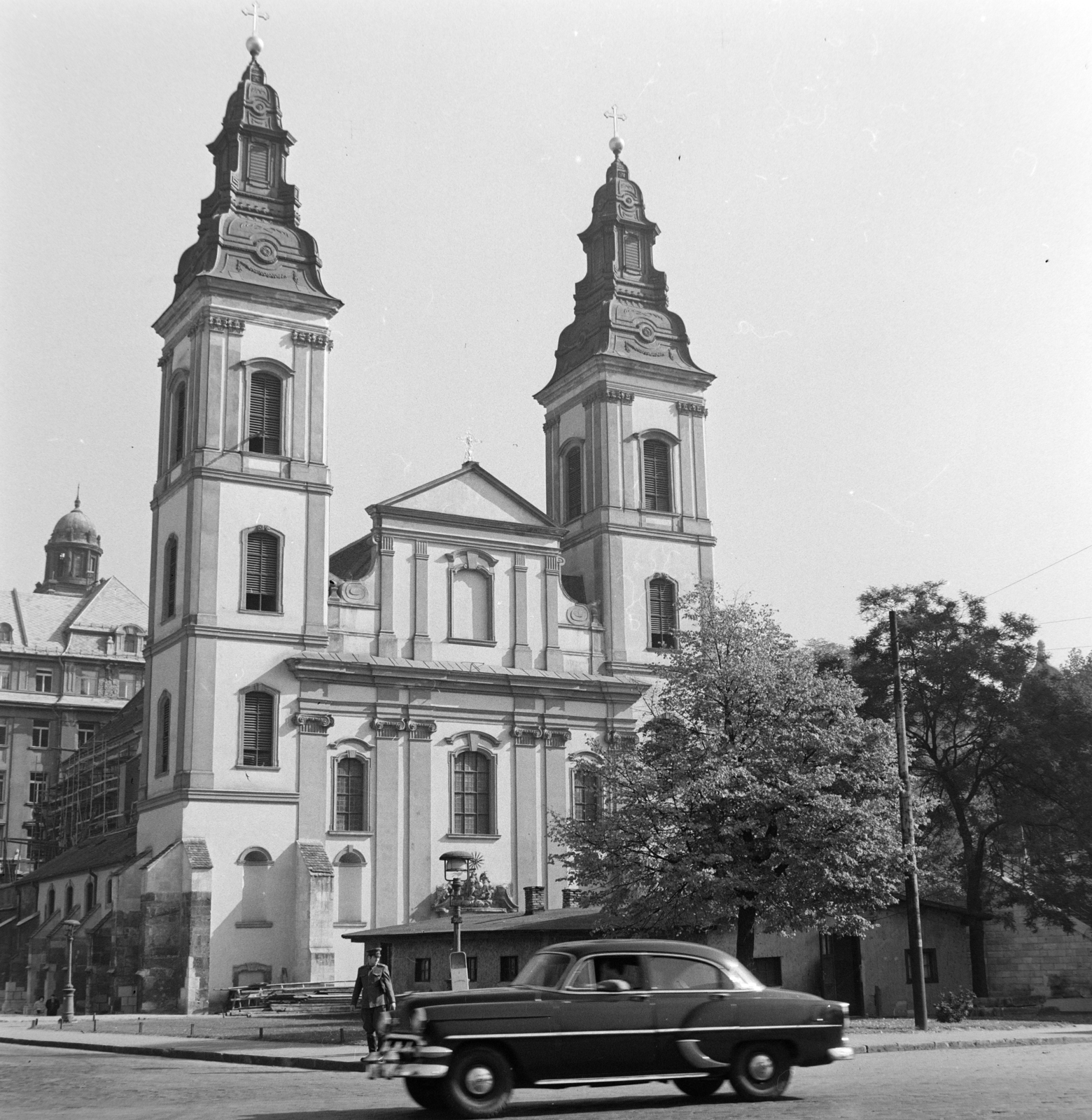 Hungary, Budapest V., Március 15. tér, Belvárosi templom., 1960, Bojár Sándor, Budapest, Fortepan #178818