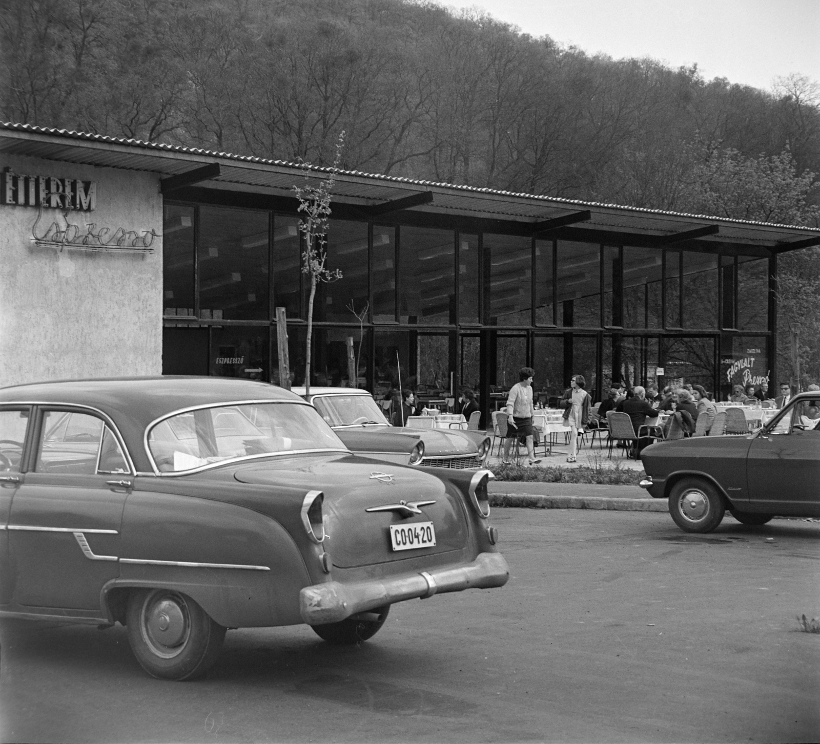 1965, Bojár Sándor, rendszám, Opel Kapitän, Fortepan #178854