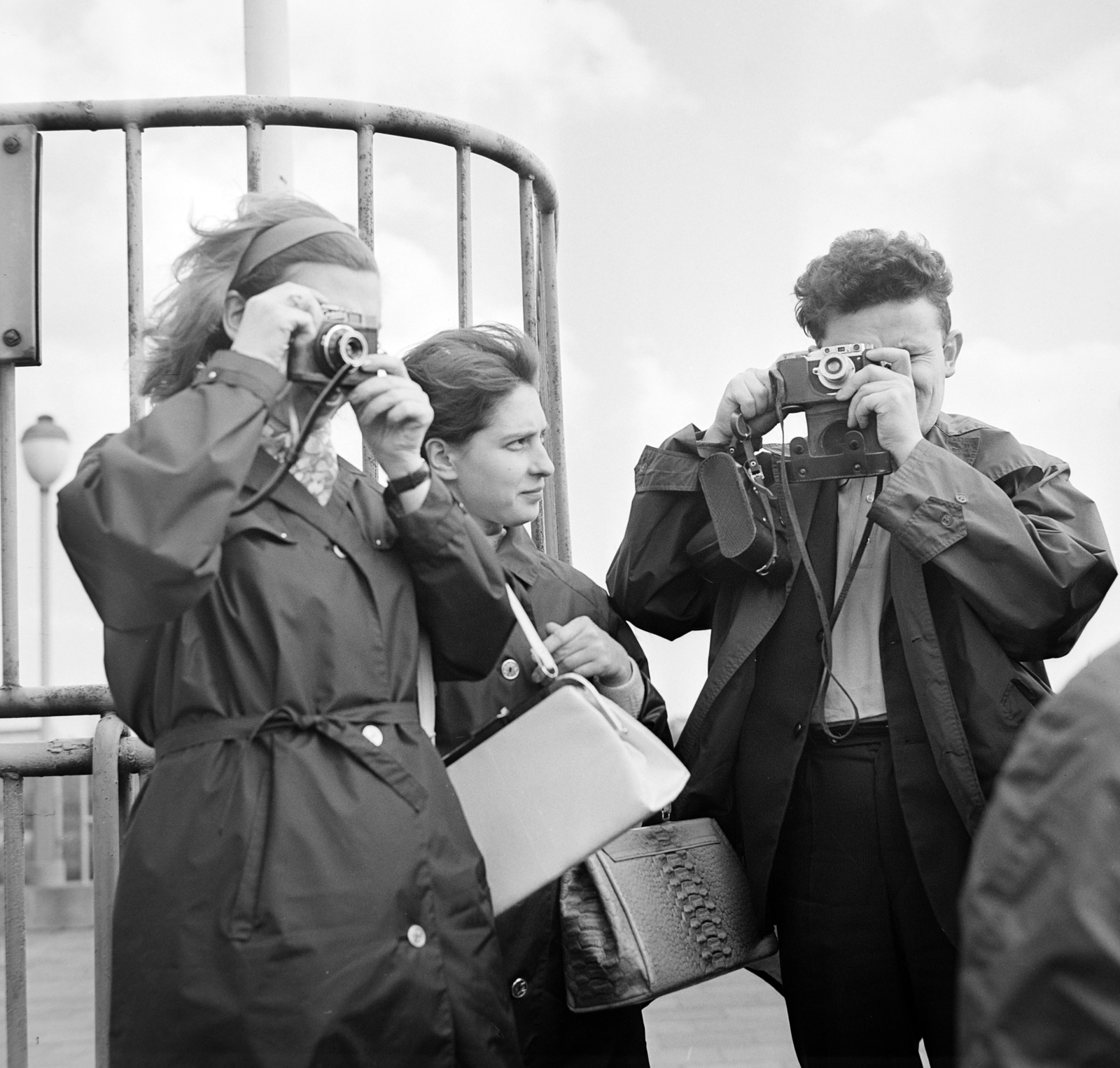 Hungary, Népstadion, Budapest XIV., 1964, Bojár Sándor, photography, nylon fabric jacket, Budapest, Fortepan #178948