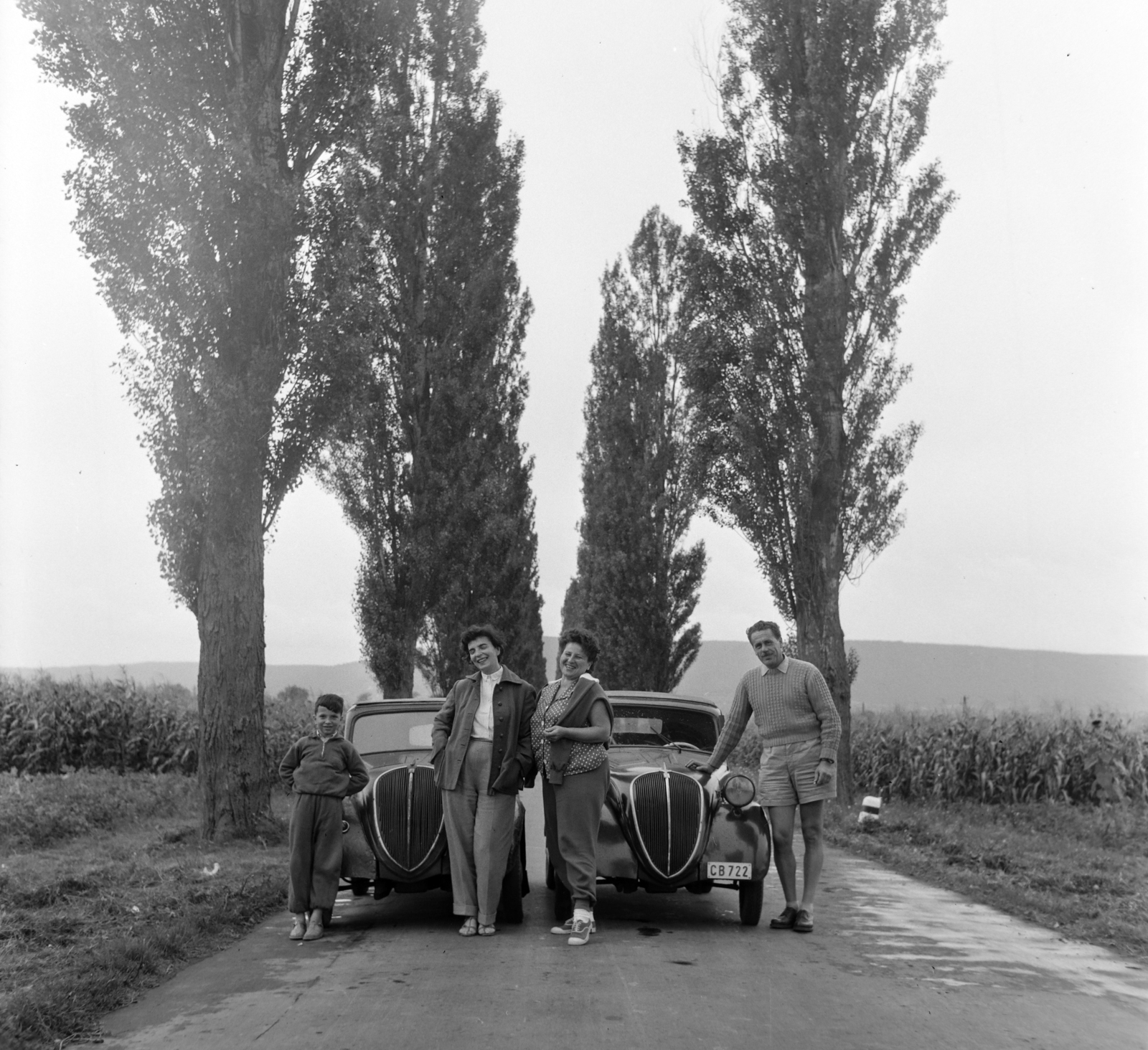 Hungary,Lake Balaton, Szigliget, a 71-es főút Balatonederics felé nézve., 1960, Bojár Sándor, Fortepan #179138