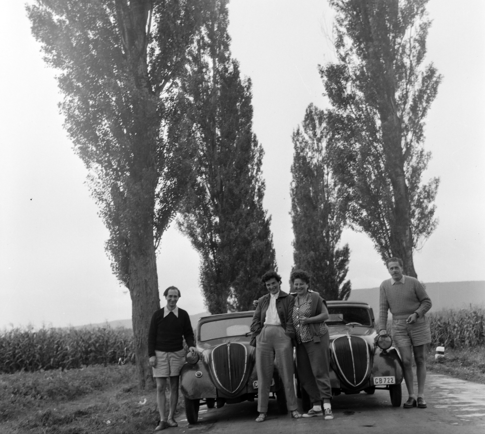 Hungary,Lake Balaton, Szigliget, a 71-es főút Balatonederics felé nézve., 1960, Bojár Sándor, Fortepan #179139