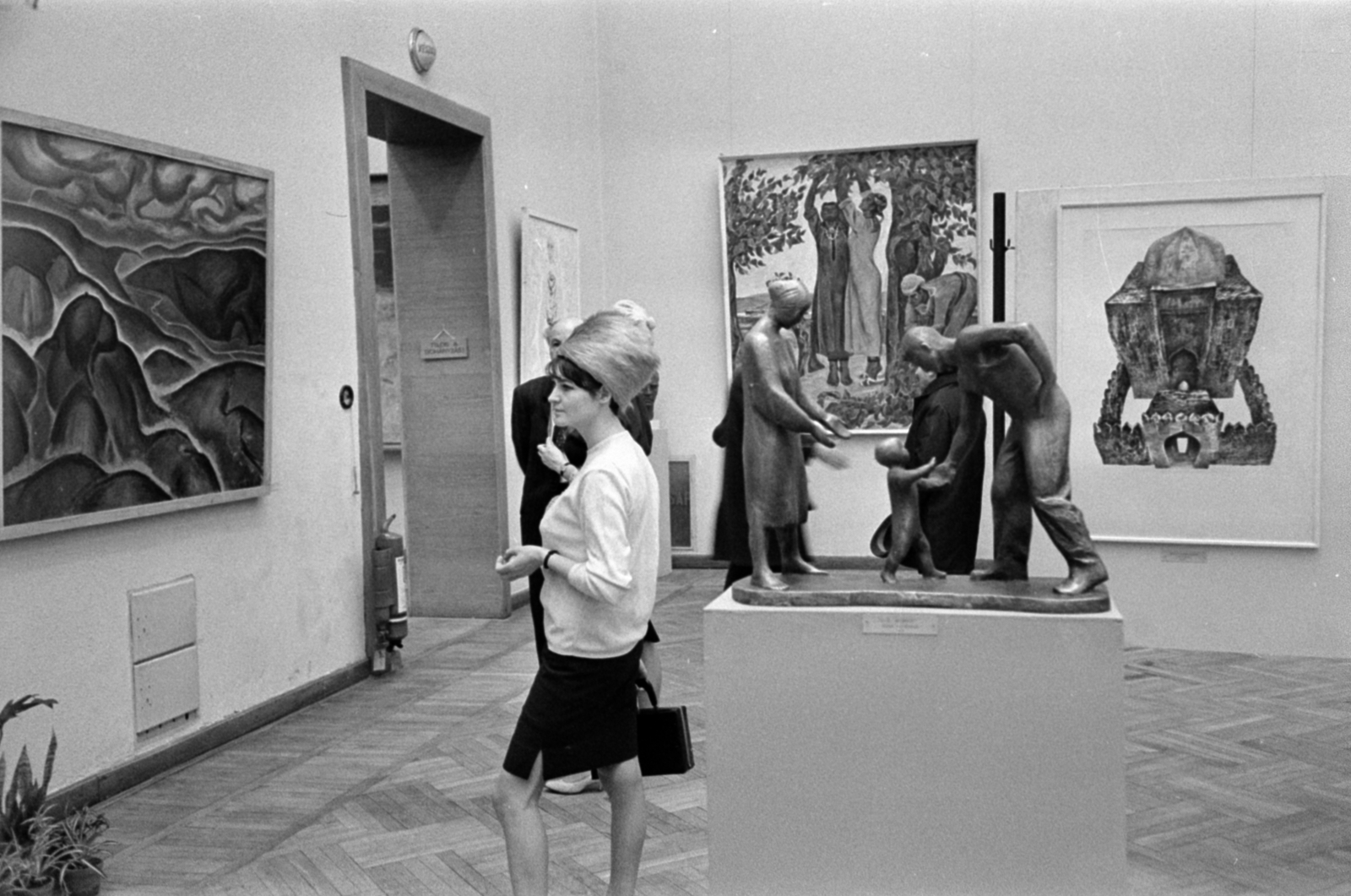 Hungary, Budapest XIV., Műcsarnok, Szovjet képzőművészeti kiállítás., 1968, Bojár Sándor, Budapest, Fortepan #179205