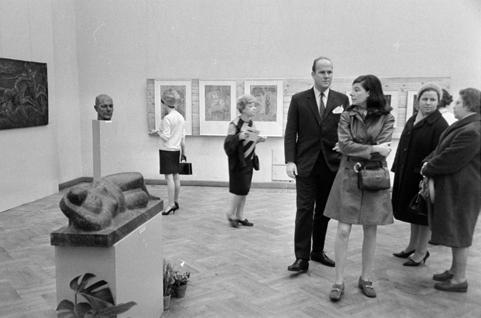 Hungary, Budapest XIV., Műcsarnok, Szovjet képzőművészeti kiállítás., 1968, Bojár Sándor, Budapest, Fortepan #179211