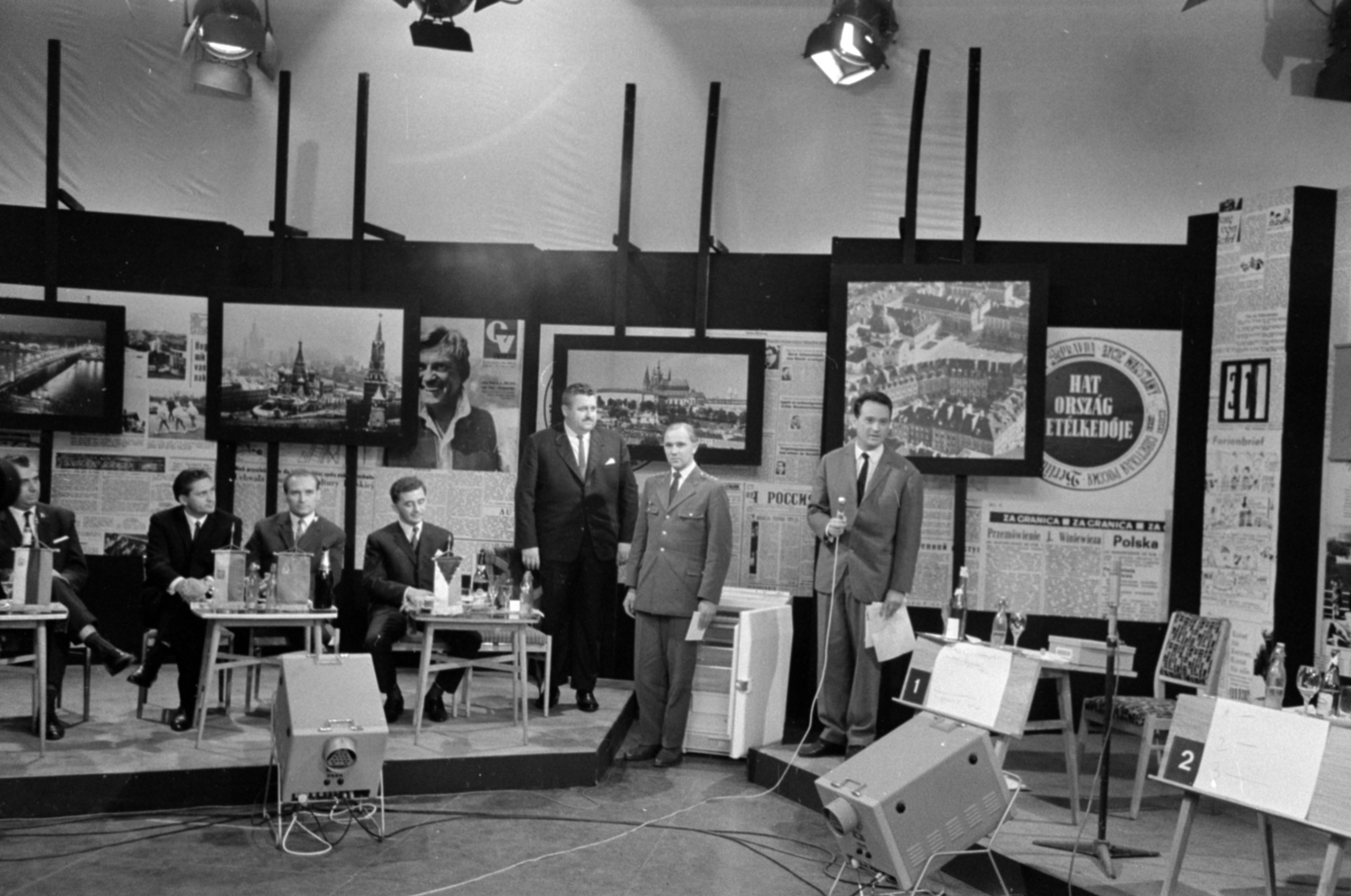 Hungary, Budapest V., az MTV stúdiója, a Hat ország vetélkedője című műsor döntője., 1966, Bojár Sándor, Budapest, Fortepan #179230