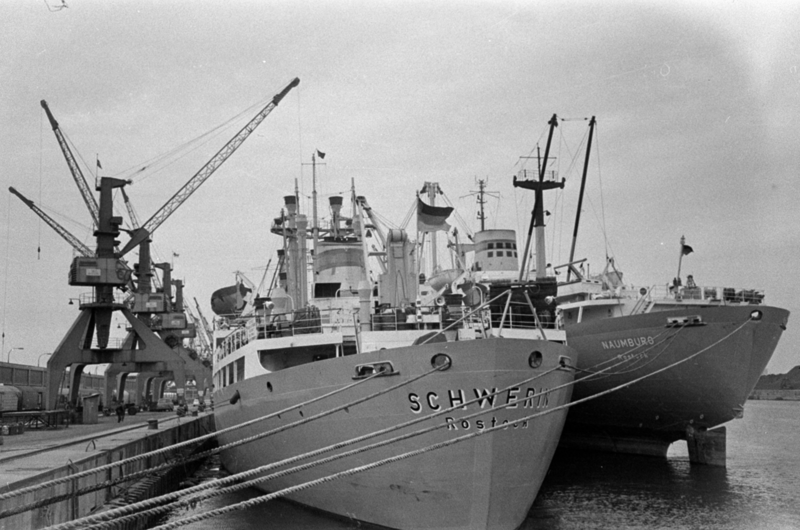 Németország, Rostock, kikötő (Überseehafen)., 1969, Bojár Sándor, NDK, Fortepan #179368