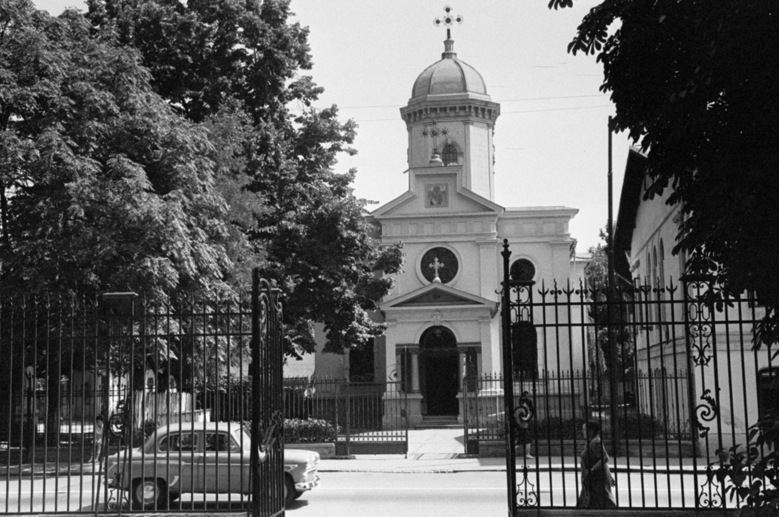 Romania, Bucharest, Calea Victoriei, Nagy Szent Vazul-templom., 1965, Bojár Sándor, Fortepan #179409