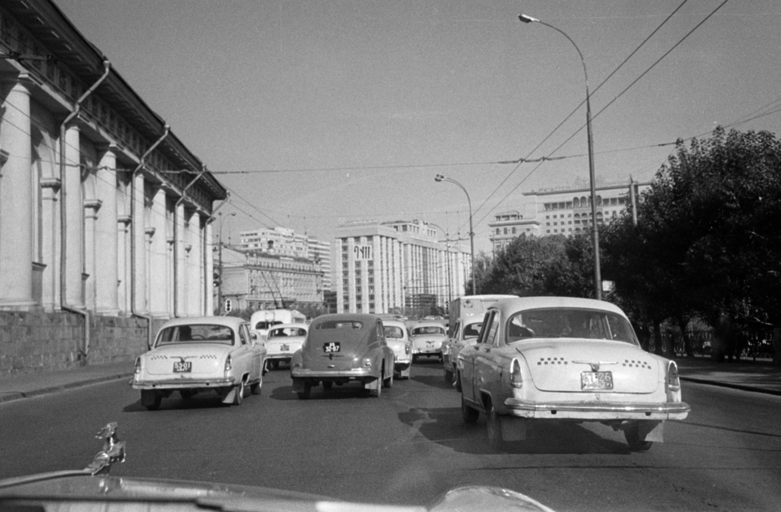Russia, Moscow, Manézs utca. Balra a Manézs, egykor cári lovarda, ma kiállítóterem., 1968, Bojár Sándor, Fortepan #179686