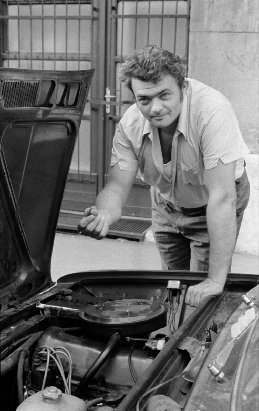 1979, Bojár Sándor, car repair, Fortepan #179860