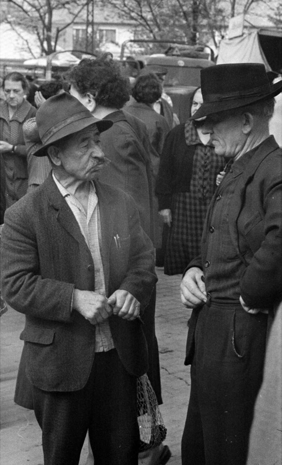 Hungary, Kecskemét, Budai utca, piac., 1968, Bojár Sándor, market, Fortepan #180033