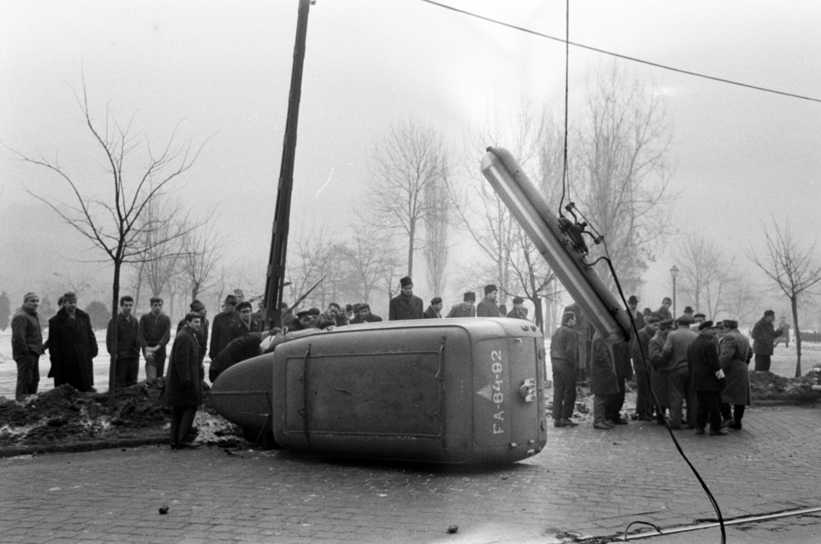 Hungary, Budapest XII., Krisztina körút a Maros utca közelében. Közlekedési baleset a Vérmezőnél., 1967, Bojár Sándor, Budapest, Fortepan #180298