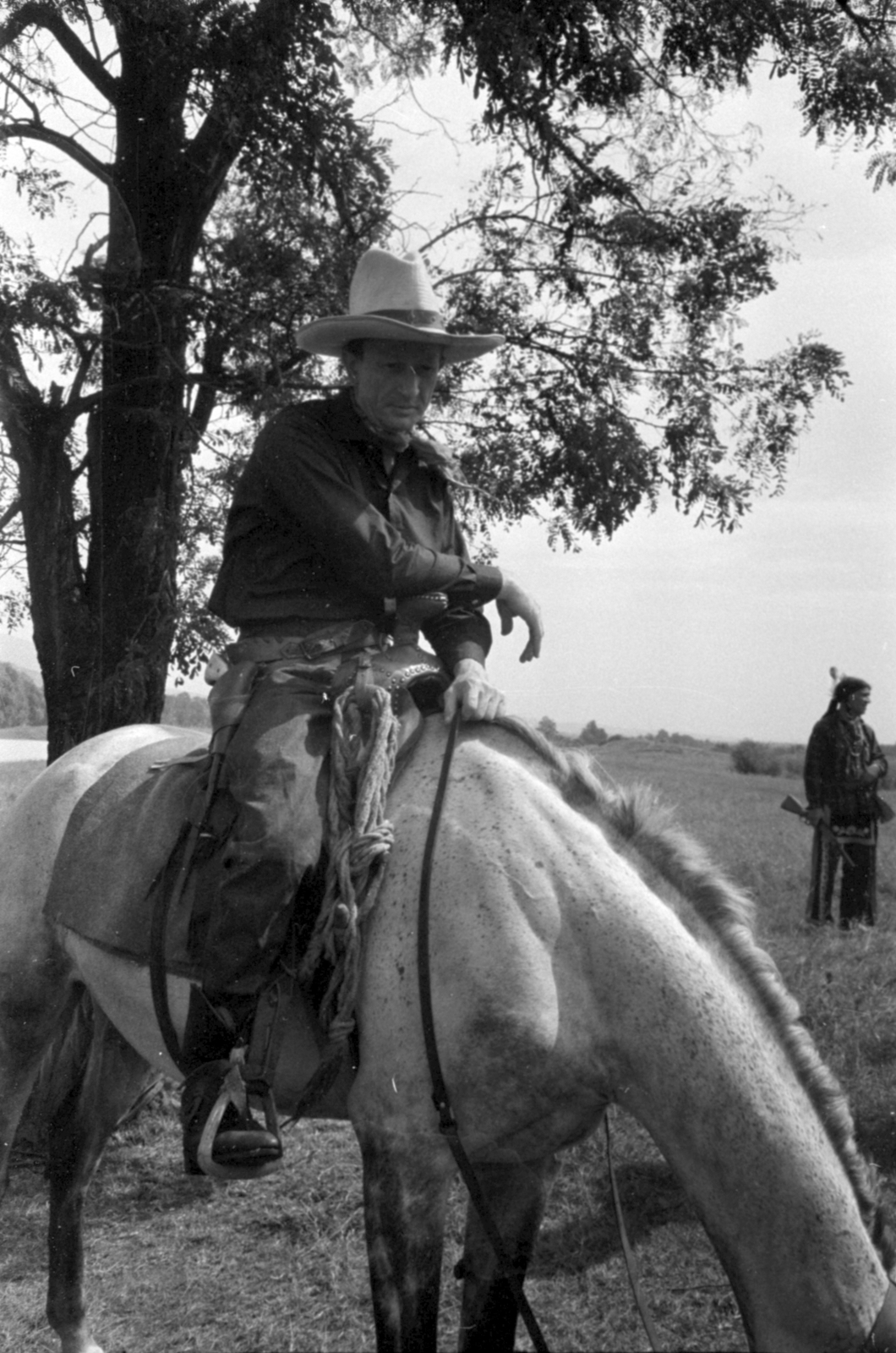 Magyarország, Kisoroszi, az indián tábor lakója - Fehér Bagoly., 1966, Bojár Sándor, Fortepan #180681