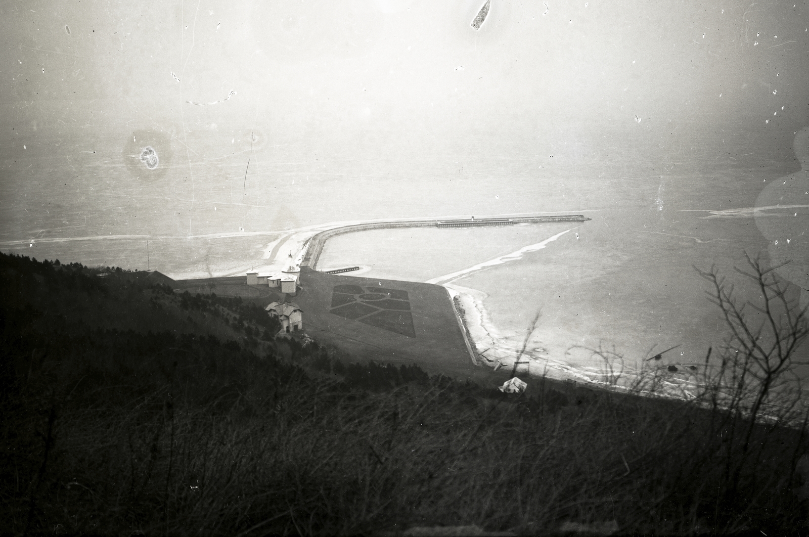 Hungary,Lake Balaton, Tihany, »Tihanyi kikötő 1911 után« Leltári jelzet: MMKM TEMGY 2019.1.1. 0885, 1916, Magyar Műszaki és Közlekedési Múzeum / BAHART Archívum, Fortepan #183408