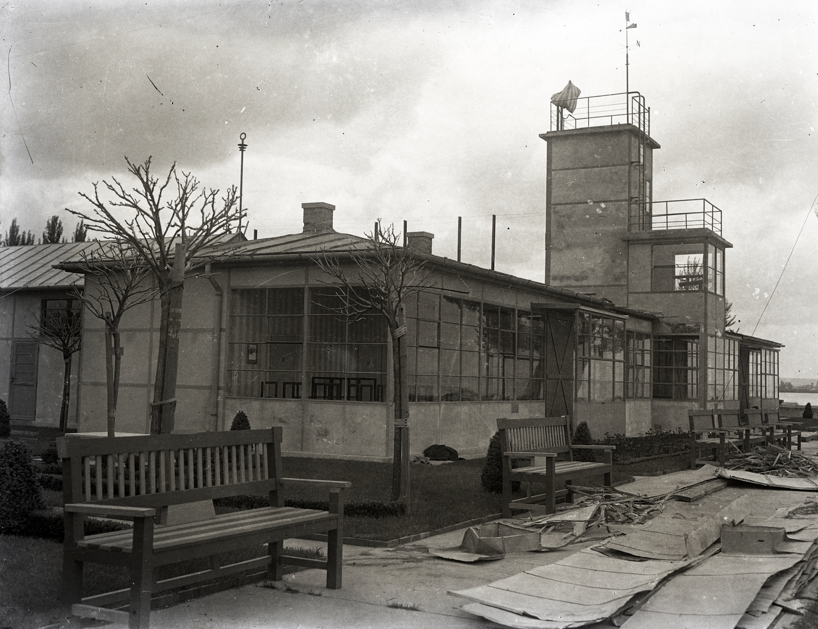 Hungary, »MAC vitorlás klubház, 1934-1945. (később a Nemzeti Színház üdülője)« Leltári jelzet: MMKM TEMGY 2019.1.1. 1050, 1935, Magyar Műszaki és Közlekedési Múzeum / BAHART Archívum, Fortepan #183467