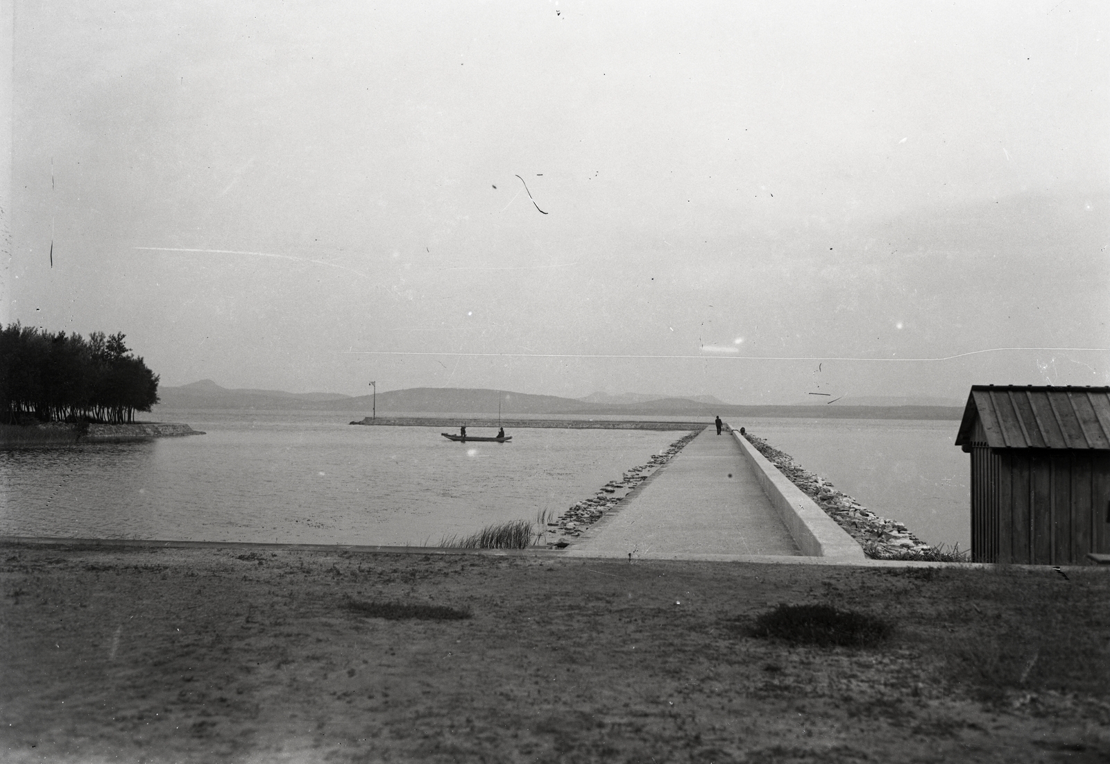 Magyarország, Balatonboglár, móló. Leltári jelzet: MMKM TEMGY 2019.1.1. 1083, 1930, Magyar Műszaki és Közlekedési Múzeum / BAHART Archívum, Fortepan #183478