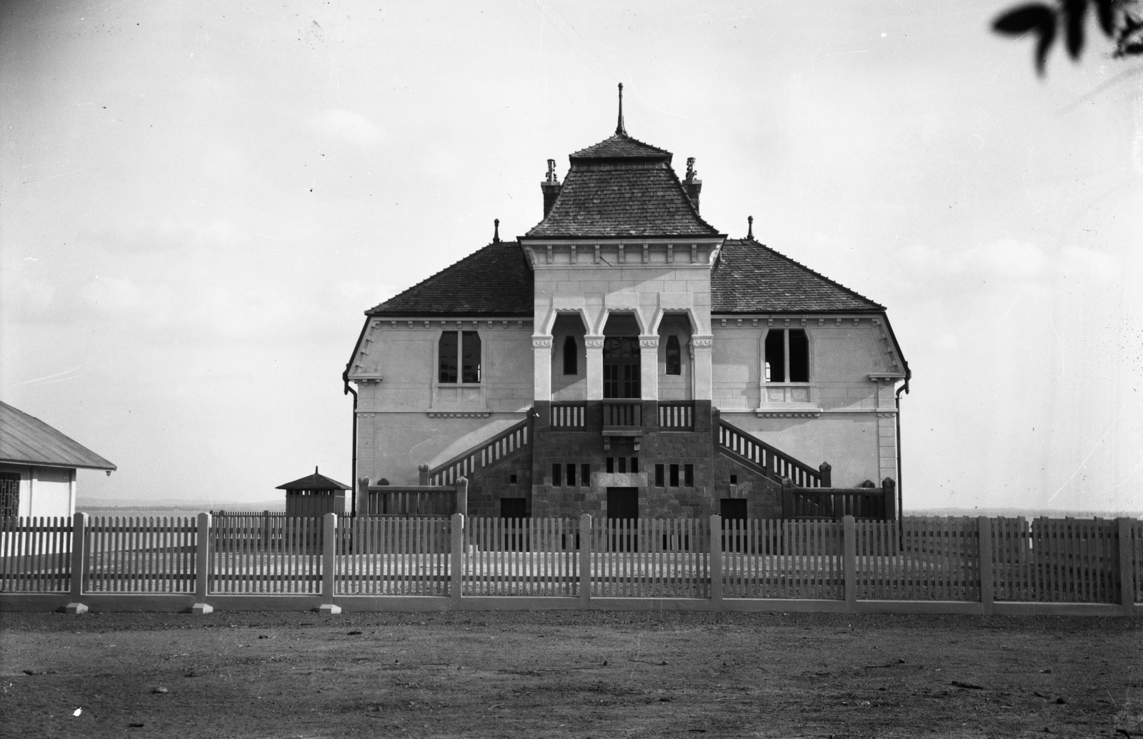 Magyarország,Balaton, Révfülöp, a kikötői őrház. Leltári jelzet: MMKM TEMGY 2019.1.1. 1174, 1912, Magyar Műszaki és Közlekedési Múzeum / BAHART Archívum, Fortepan #183519