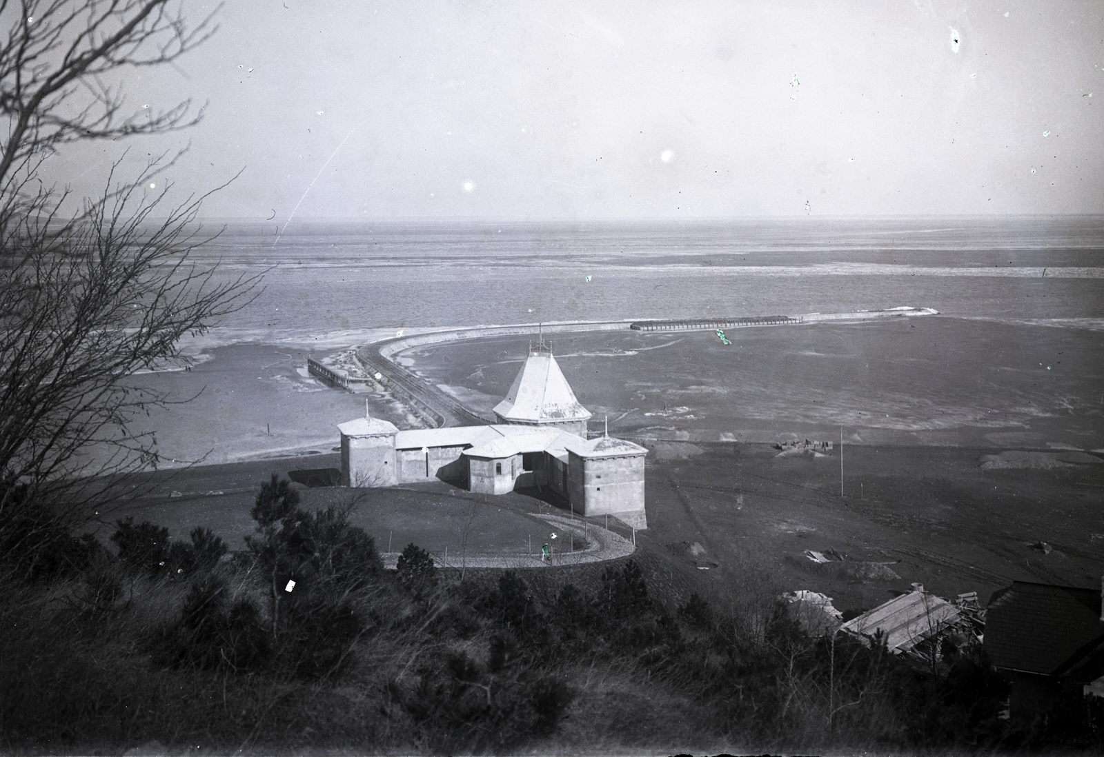 Hungary,Lake Balaton, Tihany, »Tihanyi kikötő, 1910.« Leltári jelzet: MMKM TEMGY 2019.1.1. 1314, 1910, Magyar Műszaki és Közlekedési Múzeum / BAHART Archívum, port, Fortepan #183562