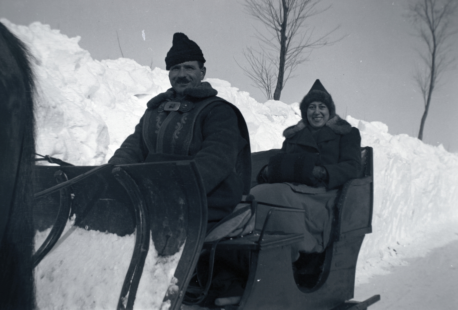 1936, Breuer Pál, sleigh, Fortepan #183651