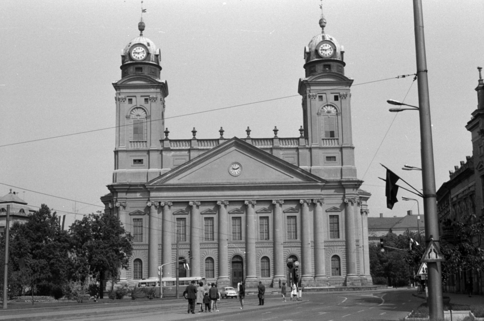 Magyarország, Debrecen, Kossuth tér, Református Nagytemplom., 1973, Breuer Pál, Fortepan #183686