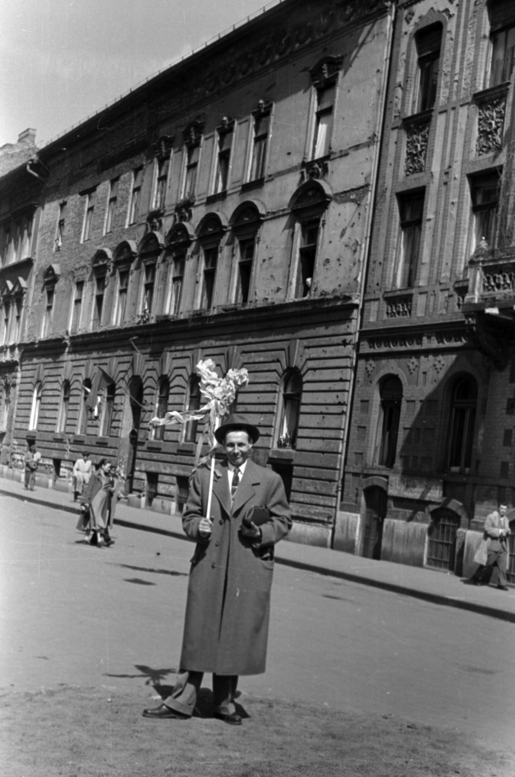 Hungary, Budapest VIII., Jósika utca, szemben a 27., jobbra a 25. számú ház., 1962, Breuer Pál, Budapest, Fortepan #183691