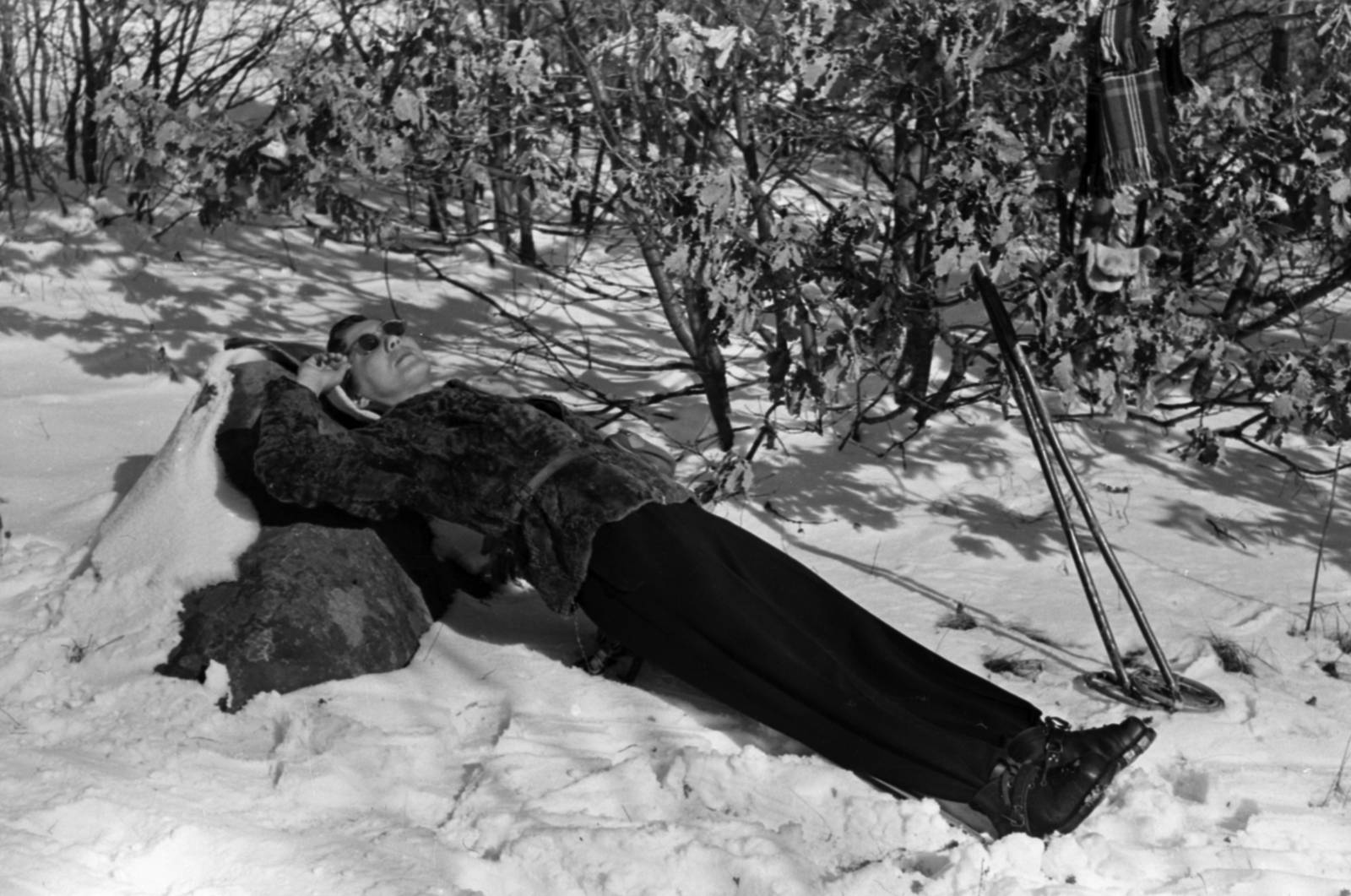 1962, Breuer Pál, snow, Fortepan #183698